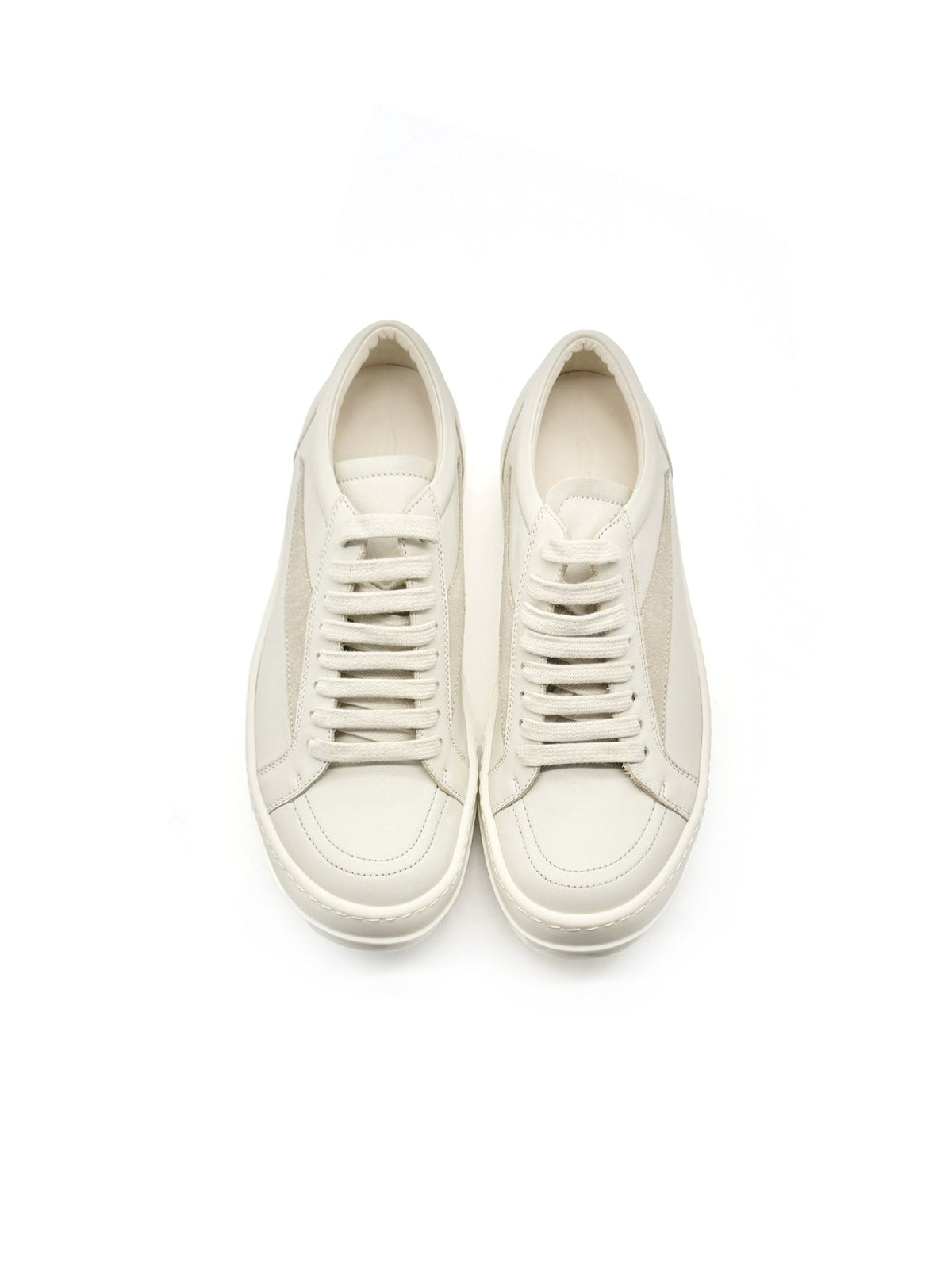 RICK OWENS Leather Low Sneakers