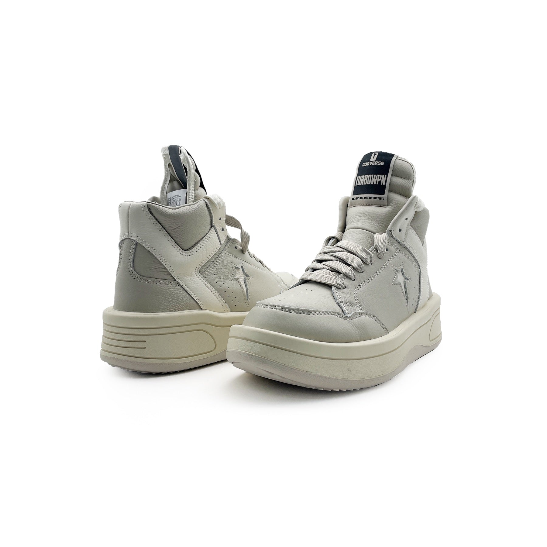 Rick Owens - Leather Shoes - Turbowpn A10960C - AW24 - OYSTER WHITE