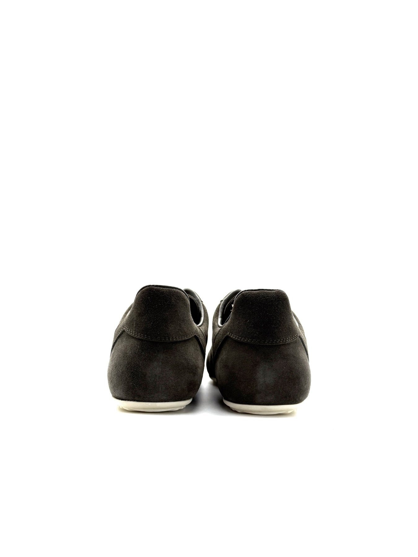 RICK OWENS Minimal Sneaks Suede Low-Top Sneakers