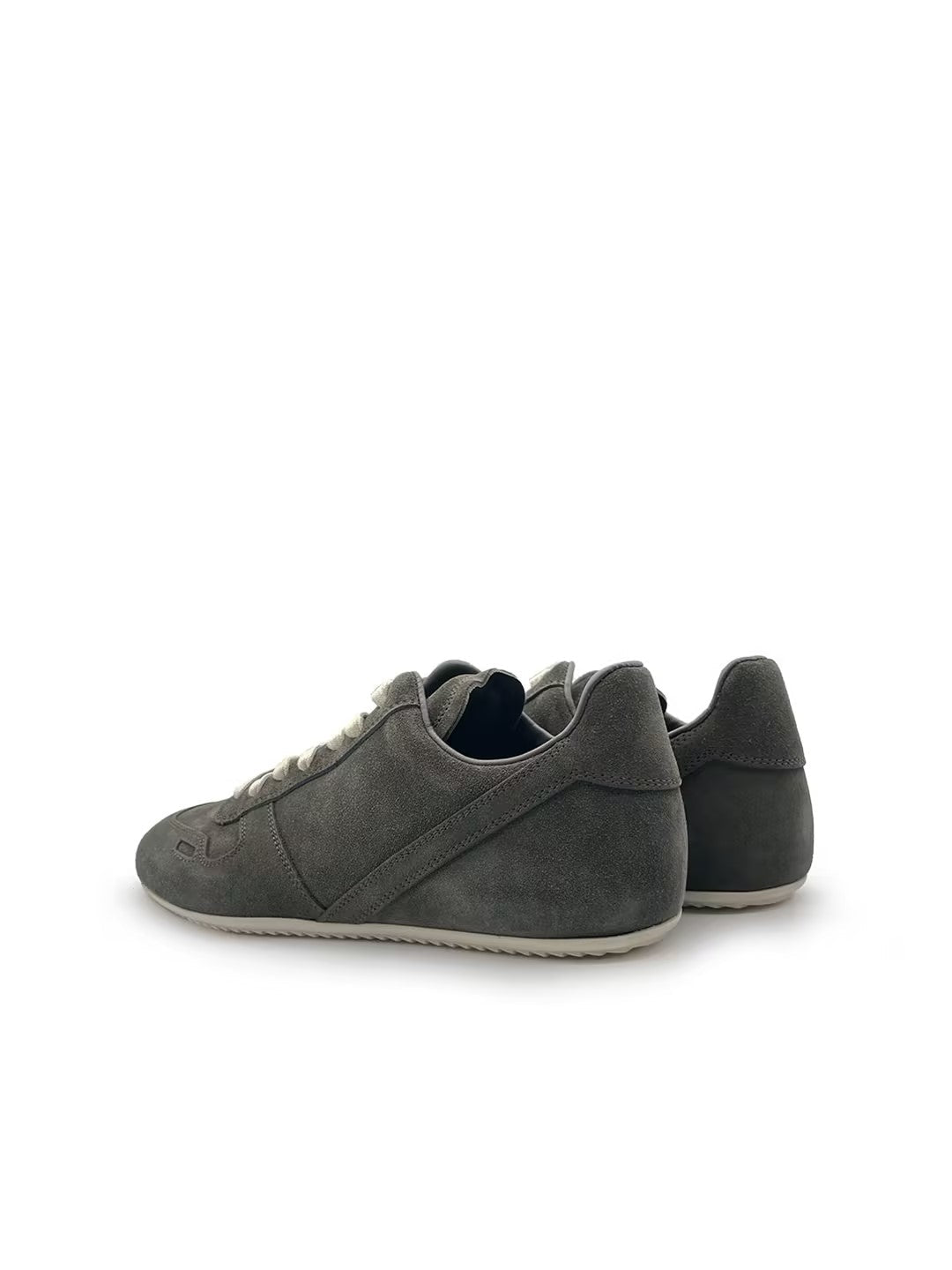 RICK OWENS Minimal Sneaks Suede Low-Top Sneakers