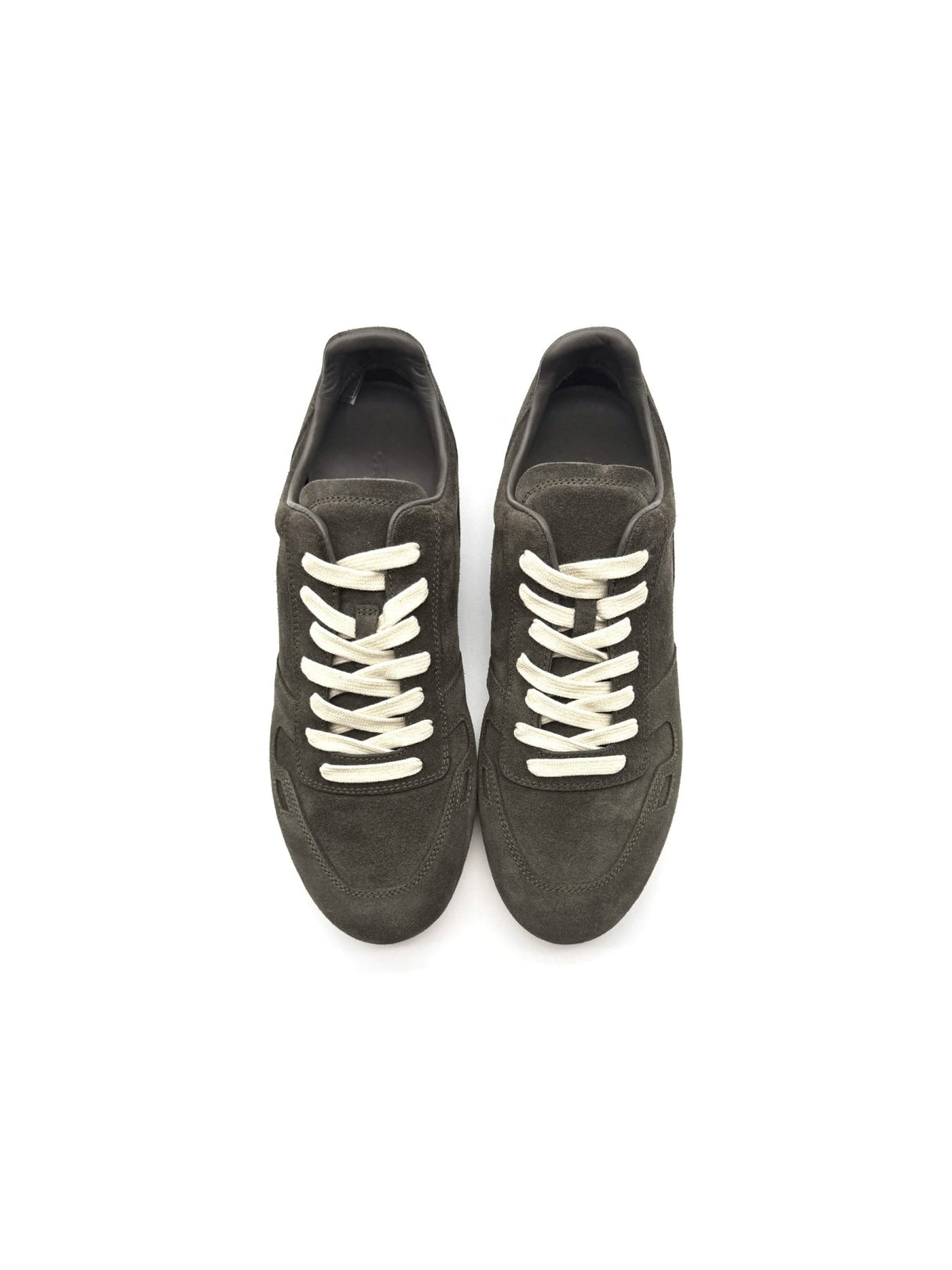 RICK OWENS Minimal Sneaks Suede Low-Top Sneakers