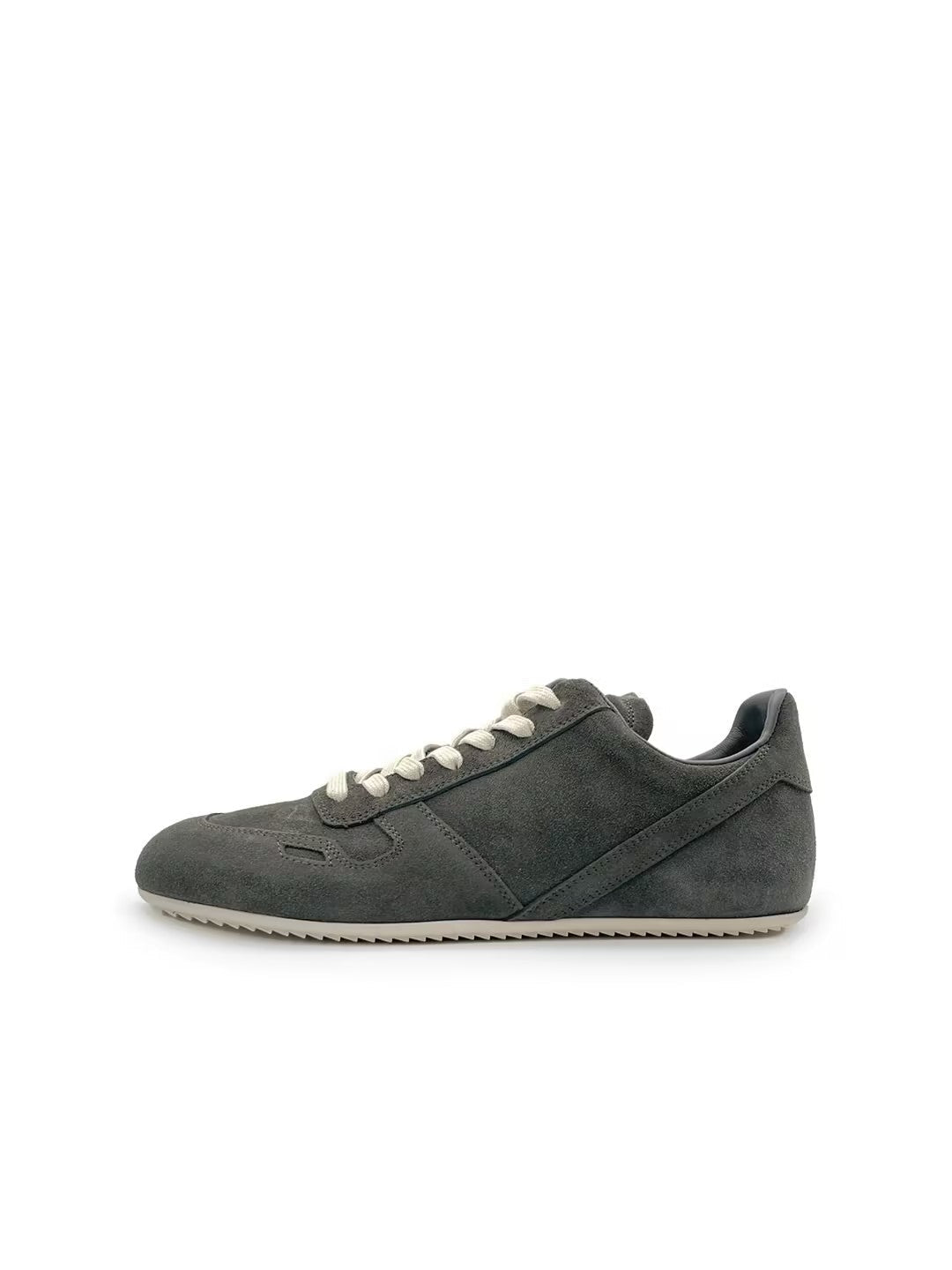 RICK OWENS Minimal Sneaks Suede Low-Top Sneakers