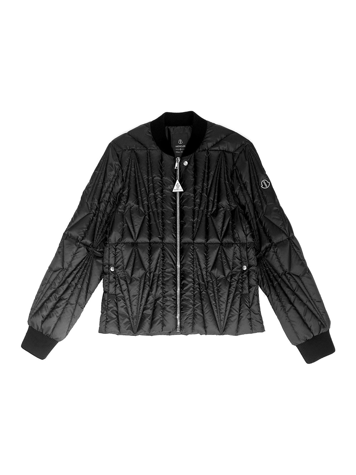 Rick Owens Moncler Black Geocamo Flight Jacket