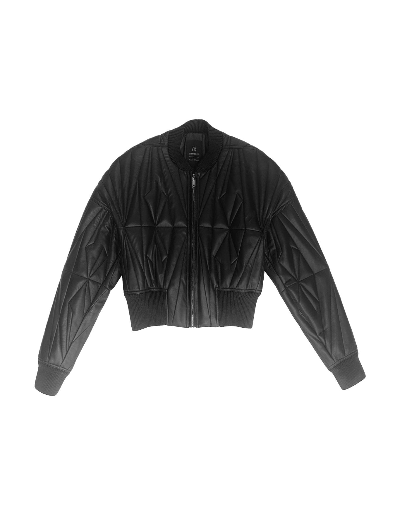 Rick Owens Moncler Brown Geocamo Cropped Jacket