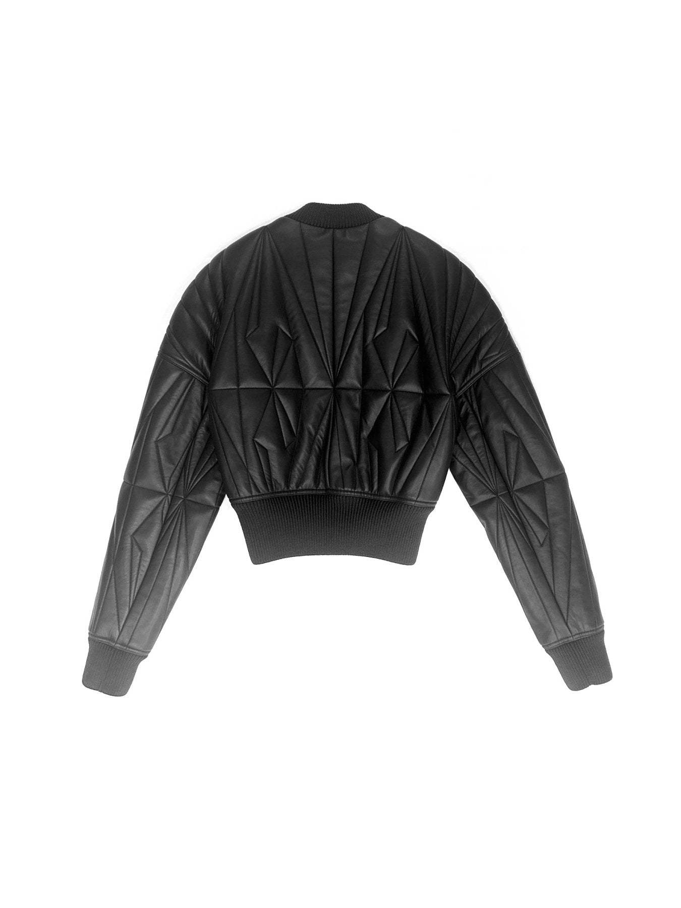 Rick Owens Moncler Brown Geocamo Cropped Jacket