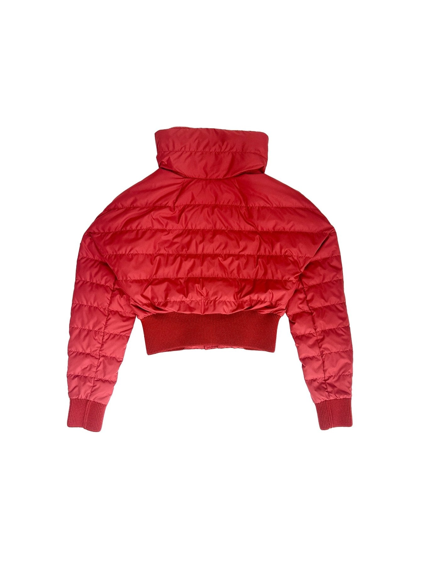 Rick Owens Moncler Red Cropped Jacket