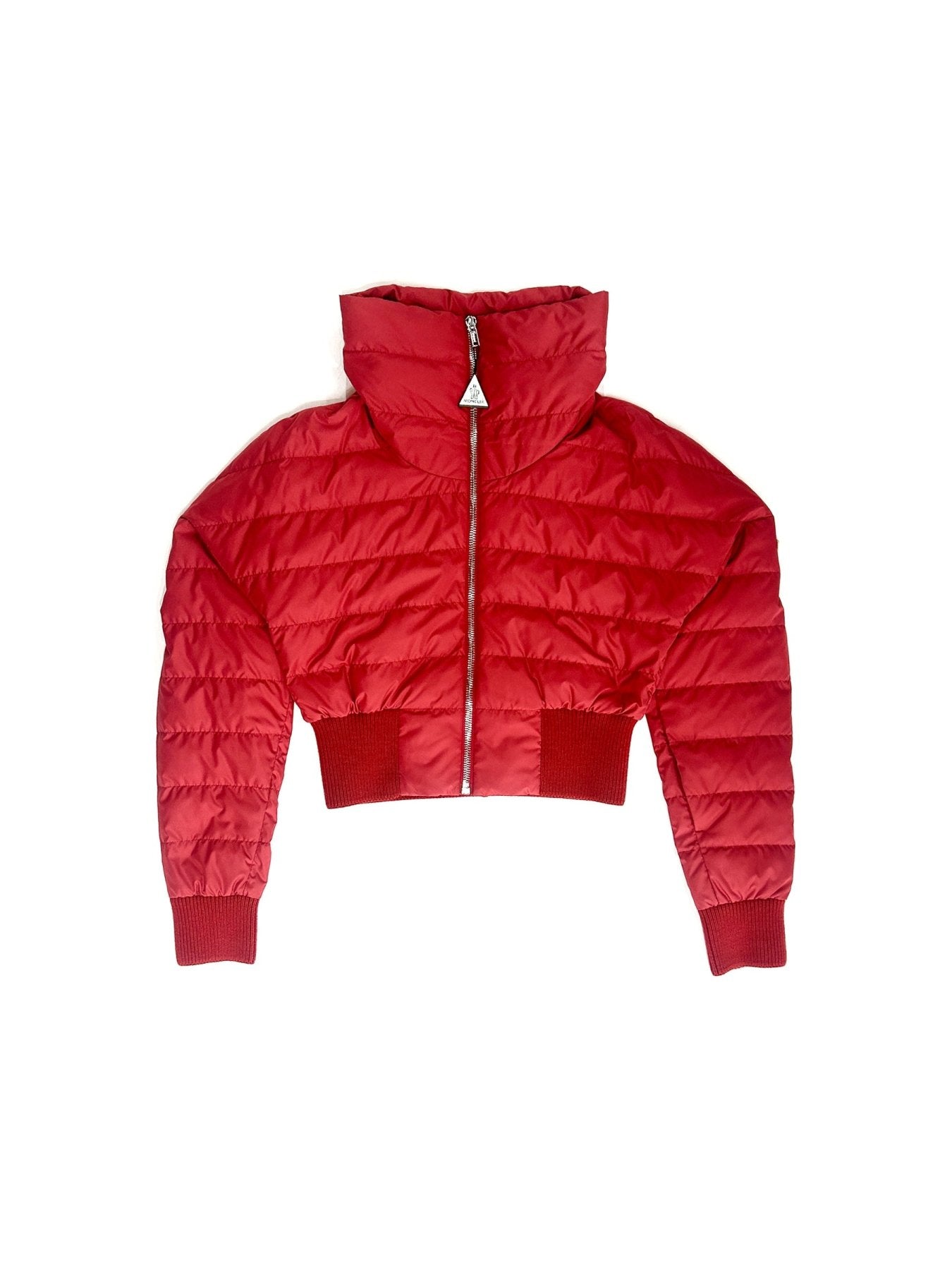 Rick Owens Moncler Red Cropped Jacket