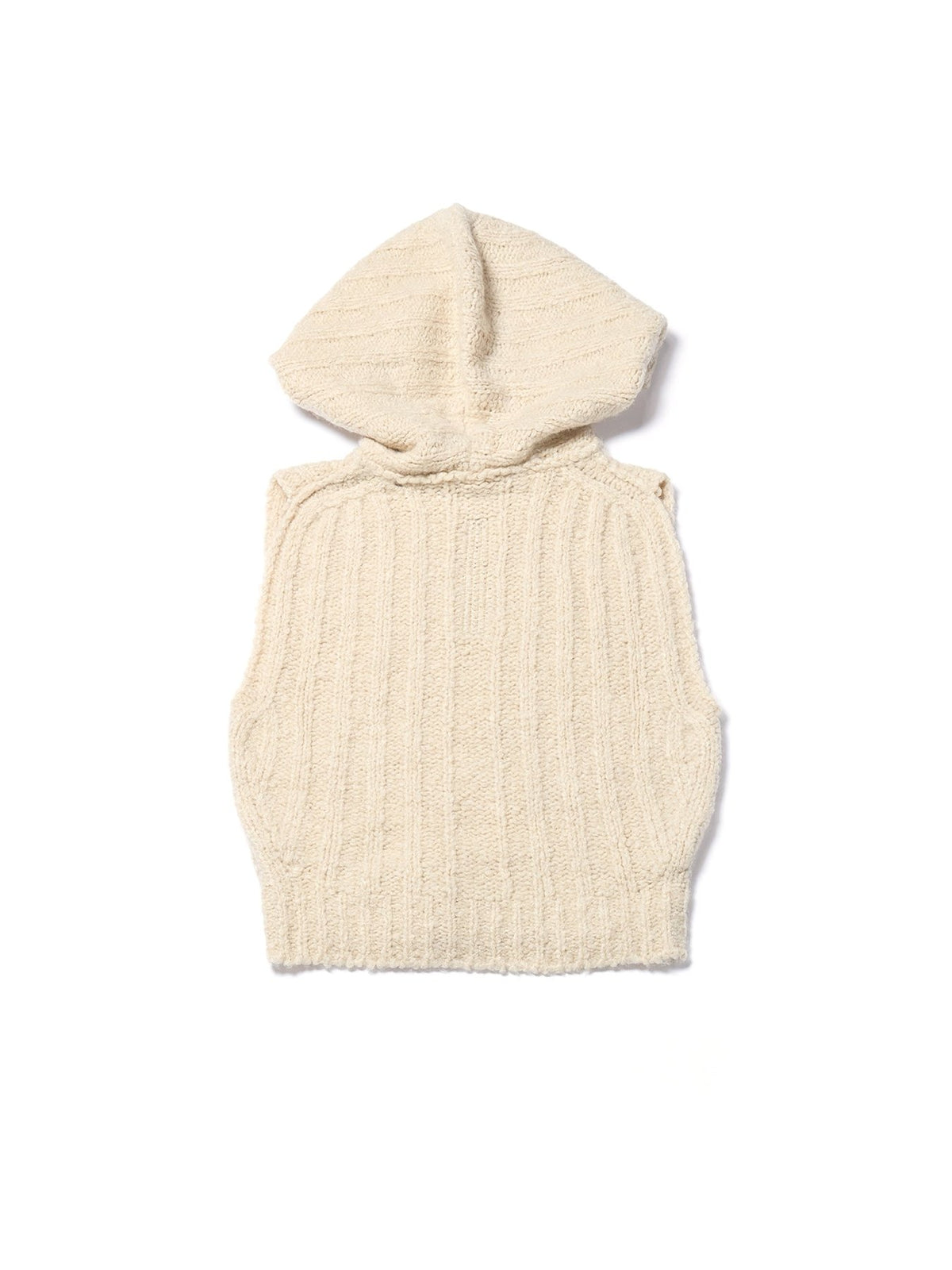 Rick Owens Natural Knit Top - Cropped Hooded Tank