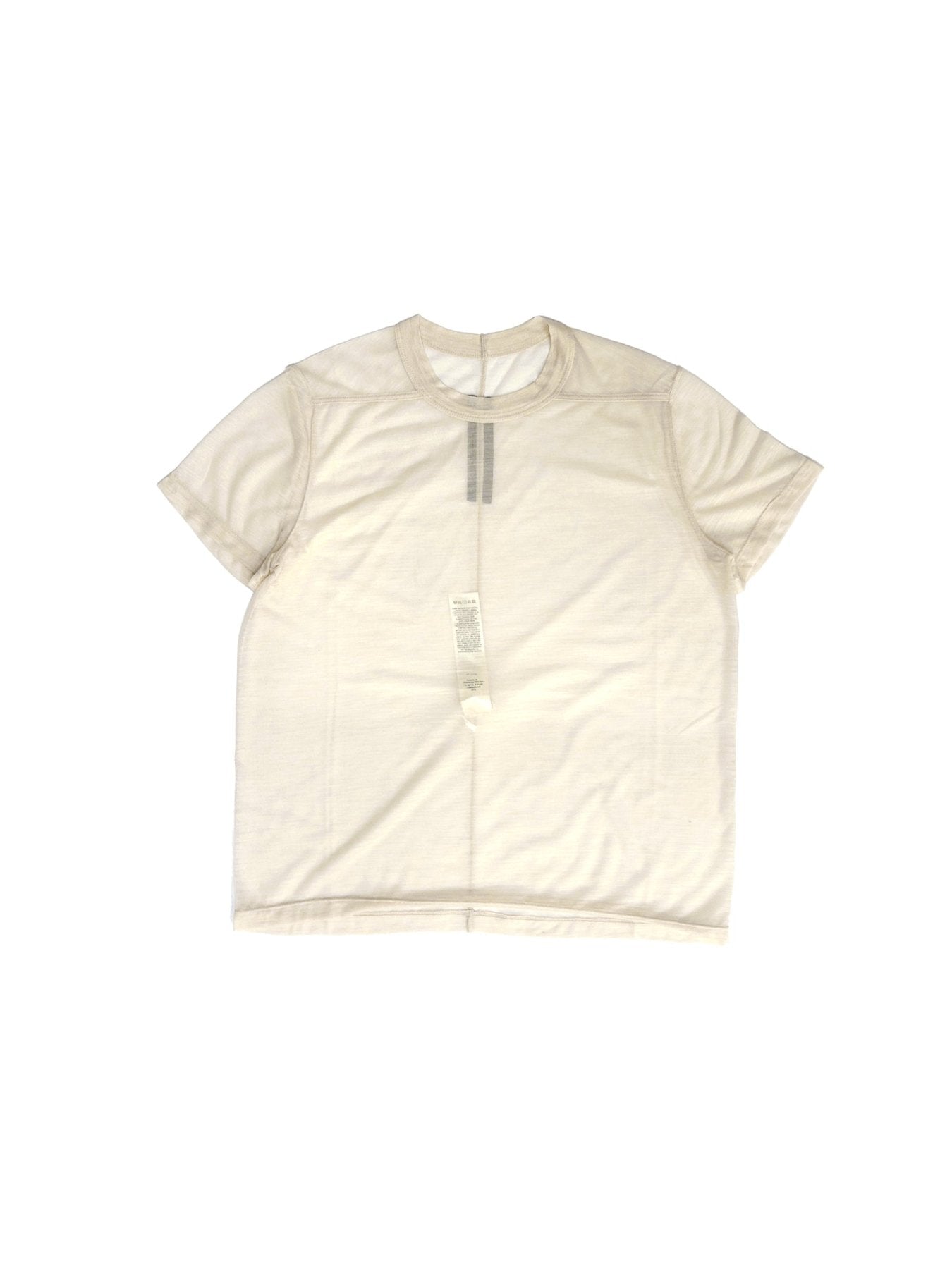 RICK OWENS Off White Short Level T Shirt