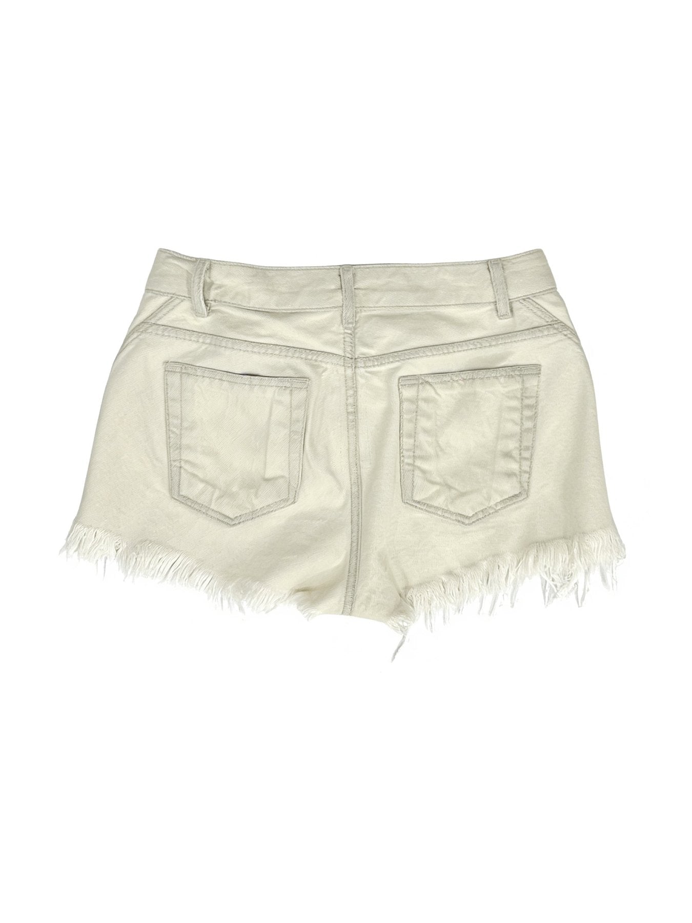 RICK OWENS Off White Temple Bias Cutoffs