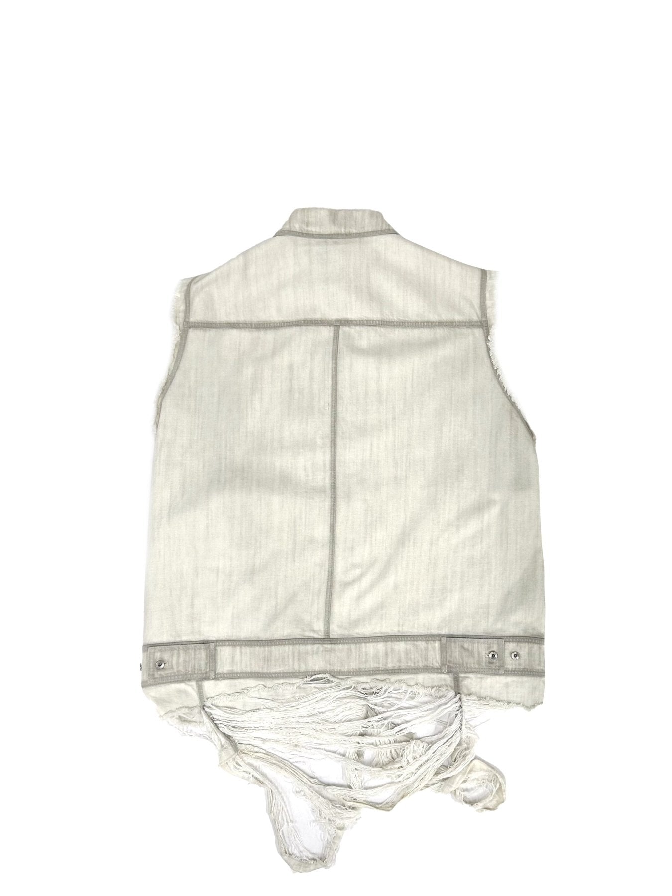 RICK OWENS Off White Temple Sl Jumbo Worker Vest
