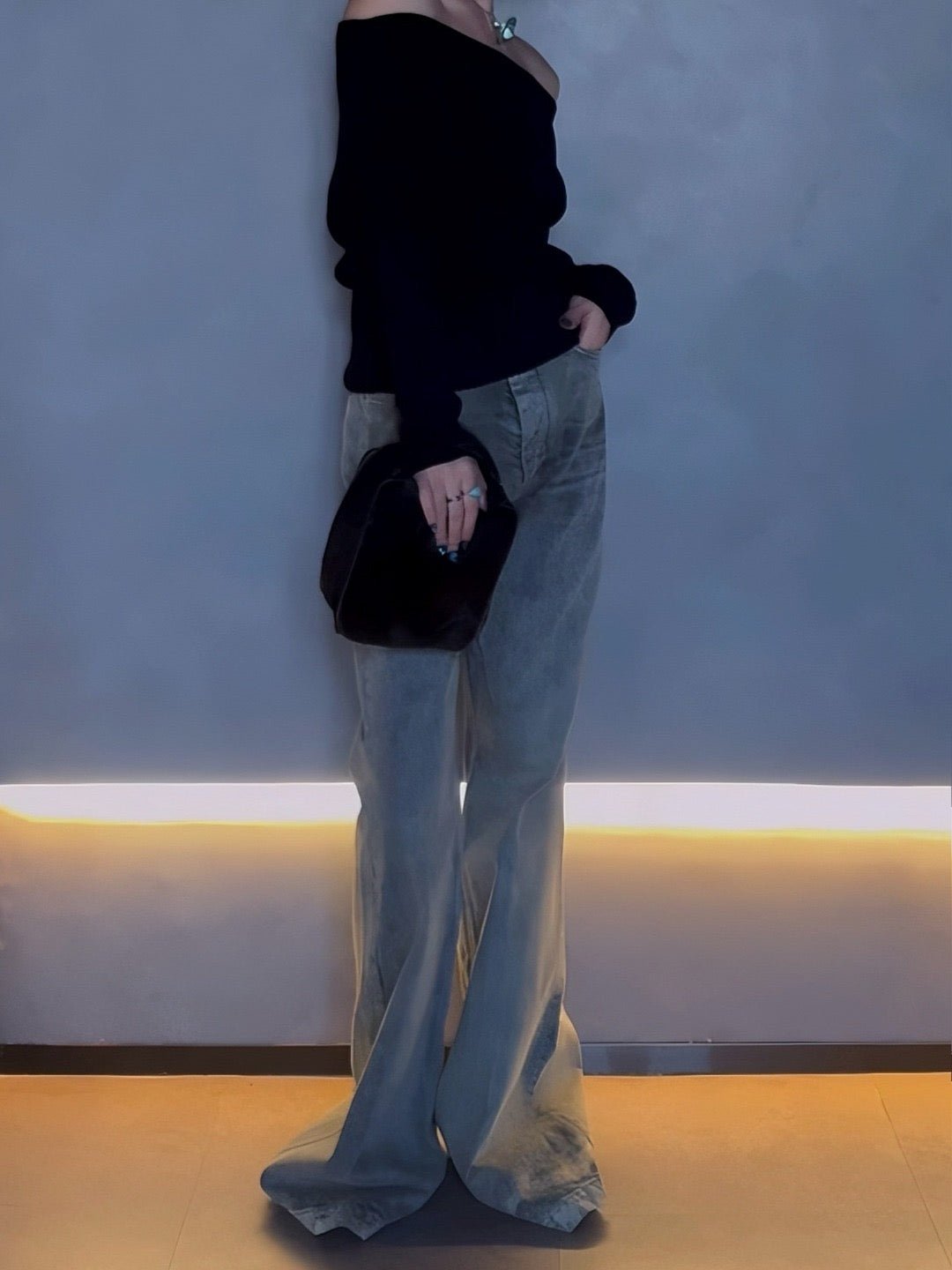RICK OWENS - Real Fur Beauty - Large Beauty - AW25 - 09 BLACK