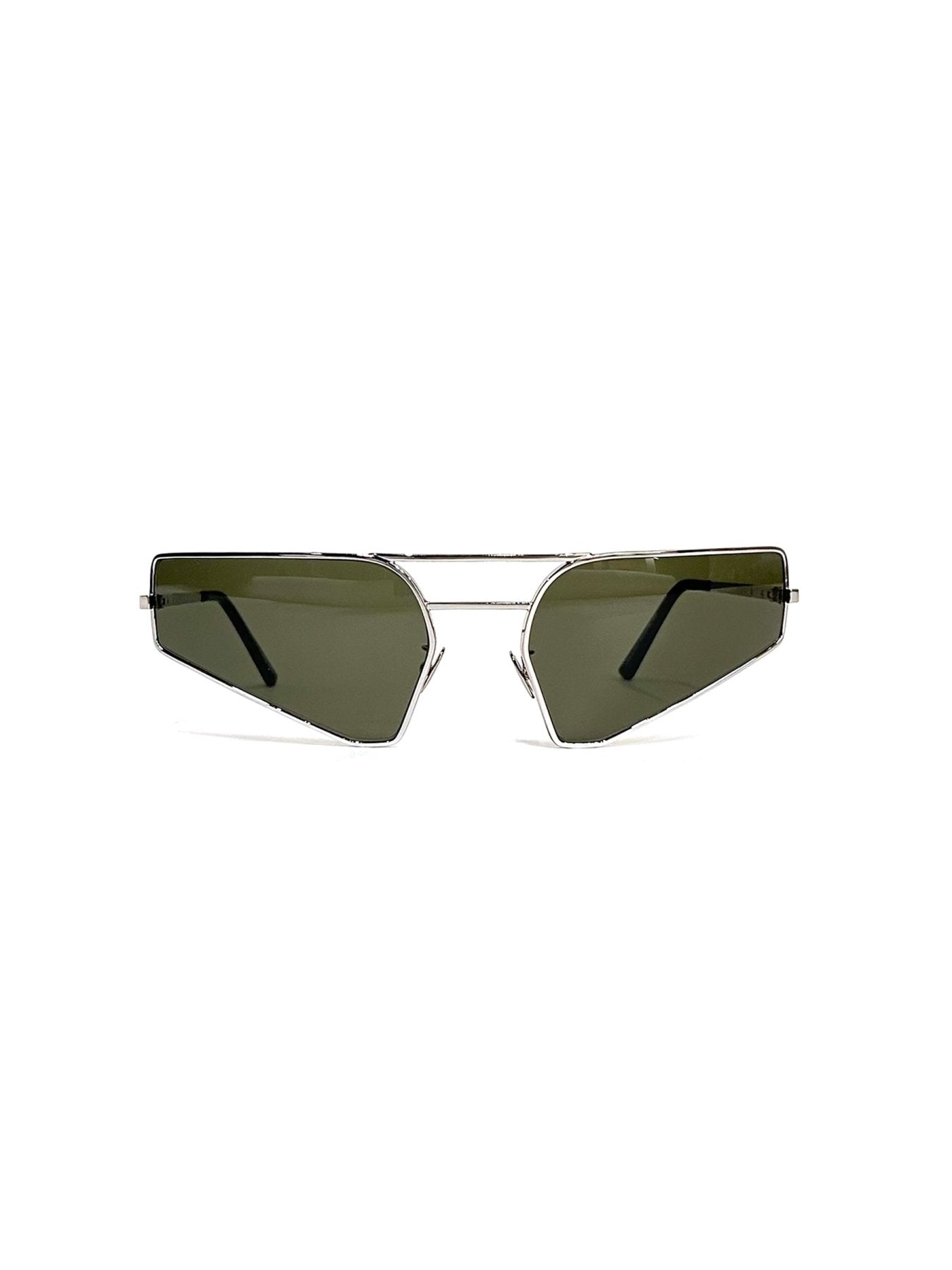 RICK OWENS Silver Sunglasses Prong