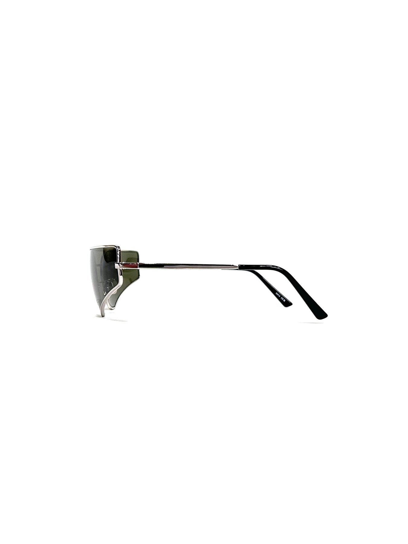 RICK OWENS Silver Sunglasses Prong