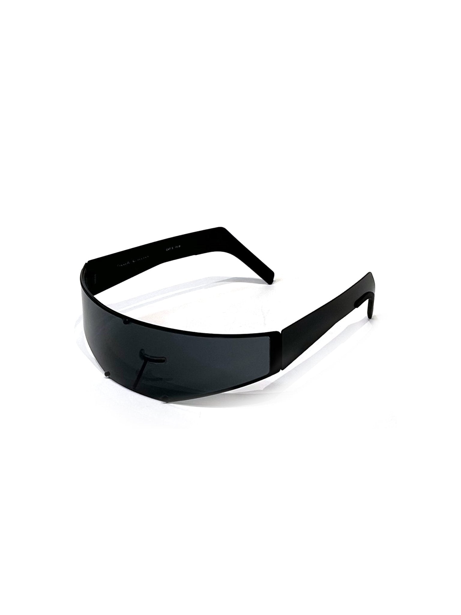 RICK OWENS - Sunglasses Cyclops - AW25 - 0909 BLACK TEMPLES/BLACK LENS