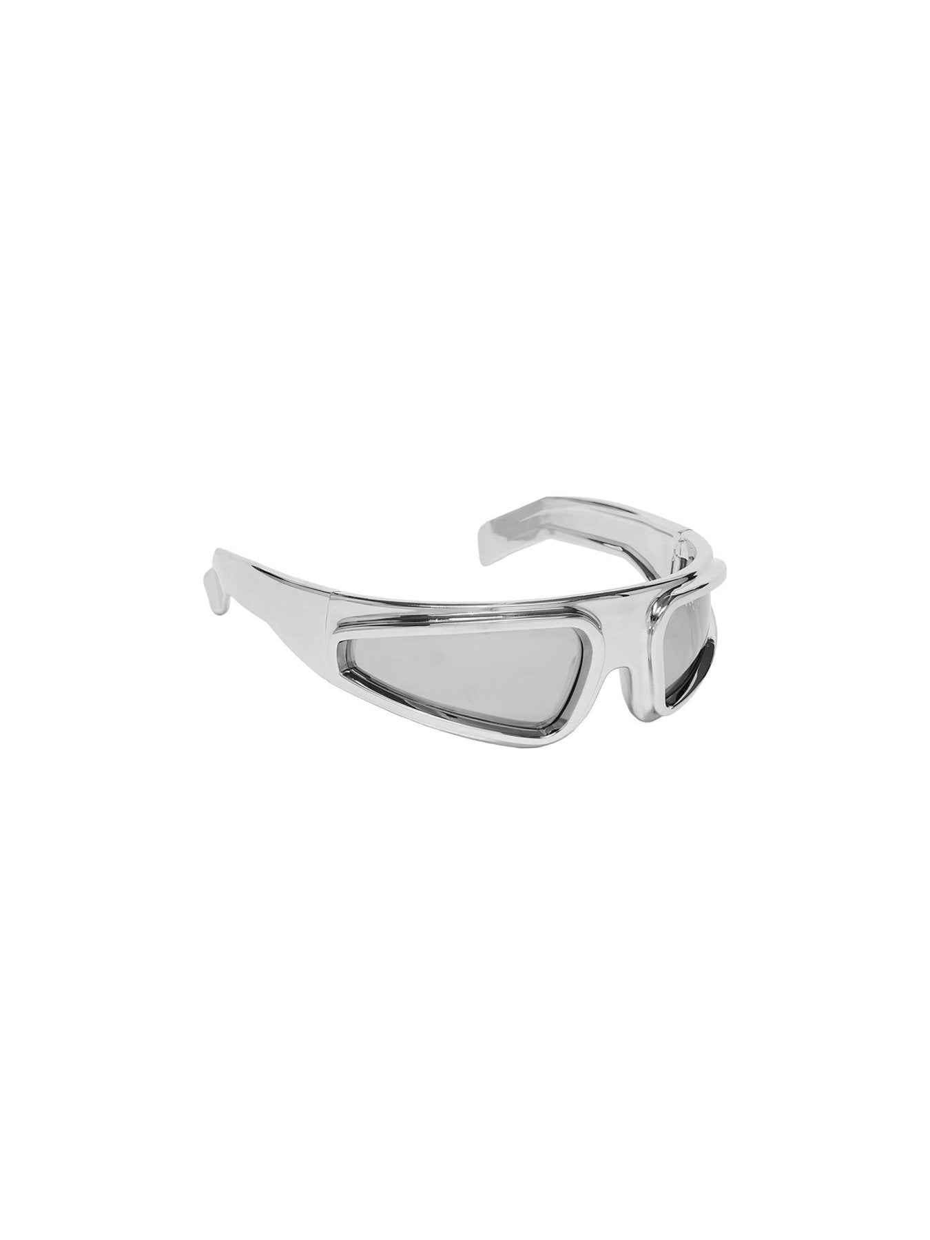 RICK OWENS - Sunglasses Ryder - AW25 - 1818 SILVER TEMPLE/SILVER LENS