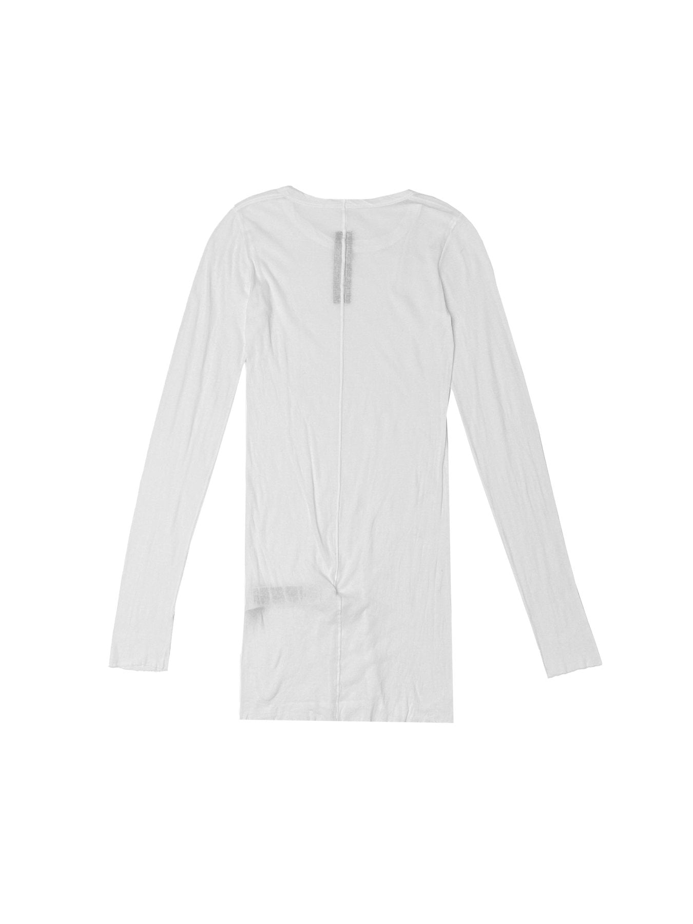 RICK OWENS White Rib Long Sleeve T Shirt