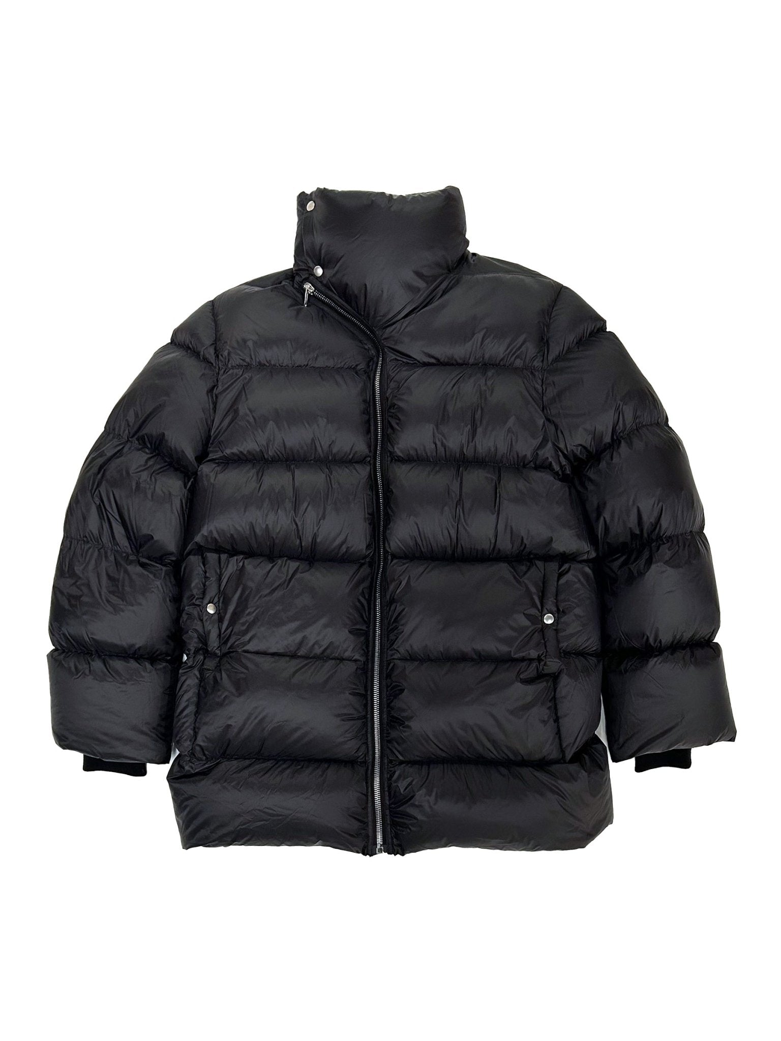 RICK OWENS - Woven Down Jacket - Turtle Coat - AW25 - 09 BLACK