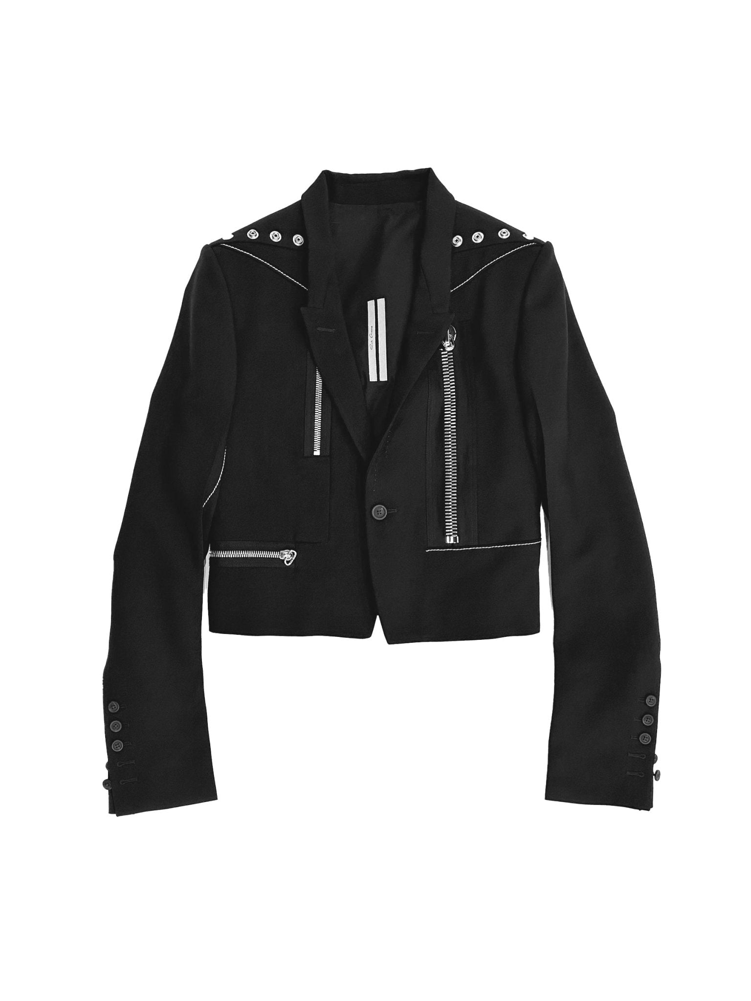 RICK OWENS - Woven Jacket - Alice Jkt - AW25 - 0908 BLACK/PEARL