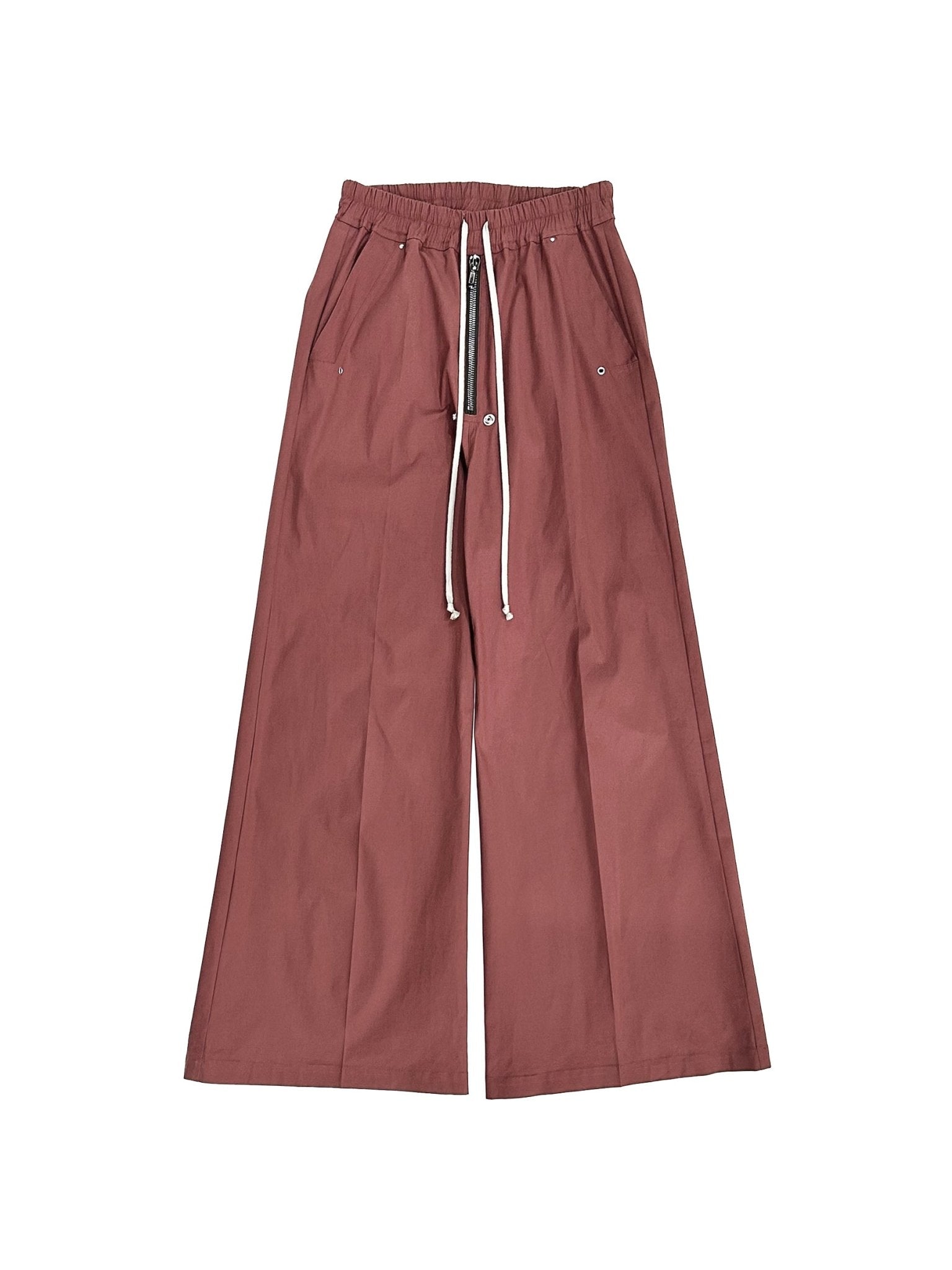 RICK OWENS - Woven Pants - Wide Bela Pants - AW25 - 13 ROSEWOOD