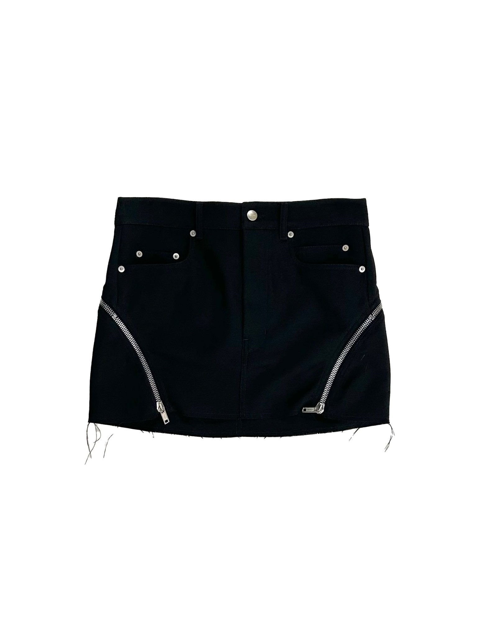 RICK OWENS - Woven Skirt - Bolan Banana Mini - AW25 - 09 BLACK