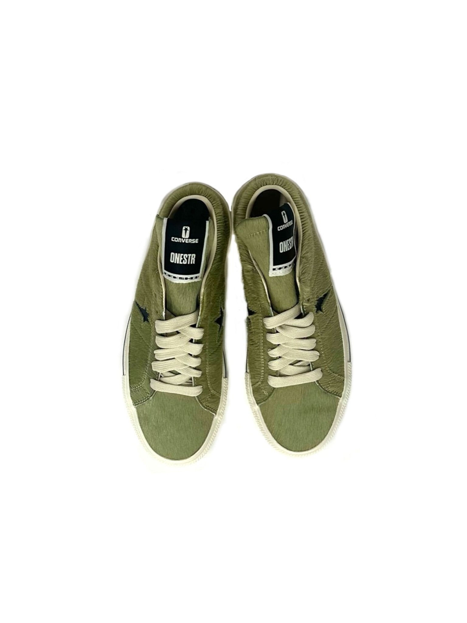 RICK OWENS Yellow Drkshdw X Converse Fur Sneakers