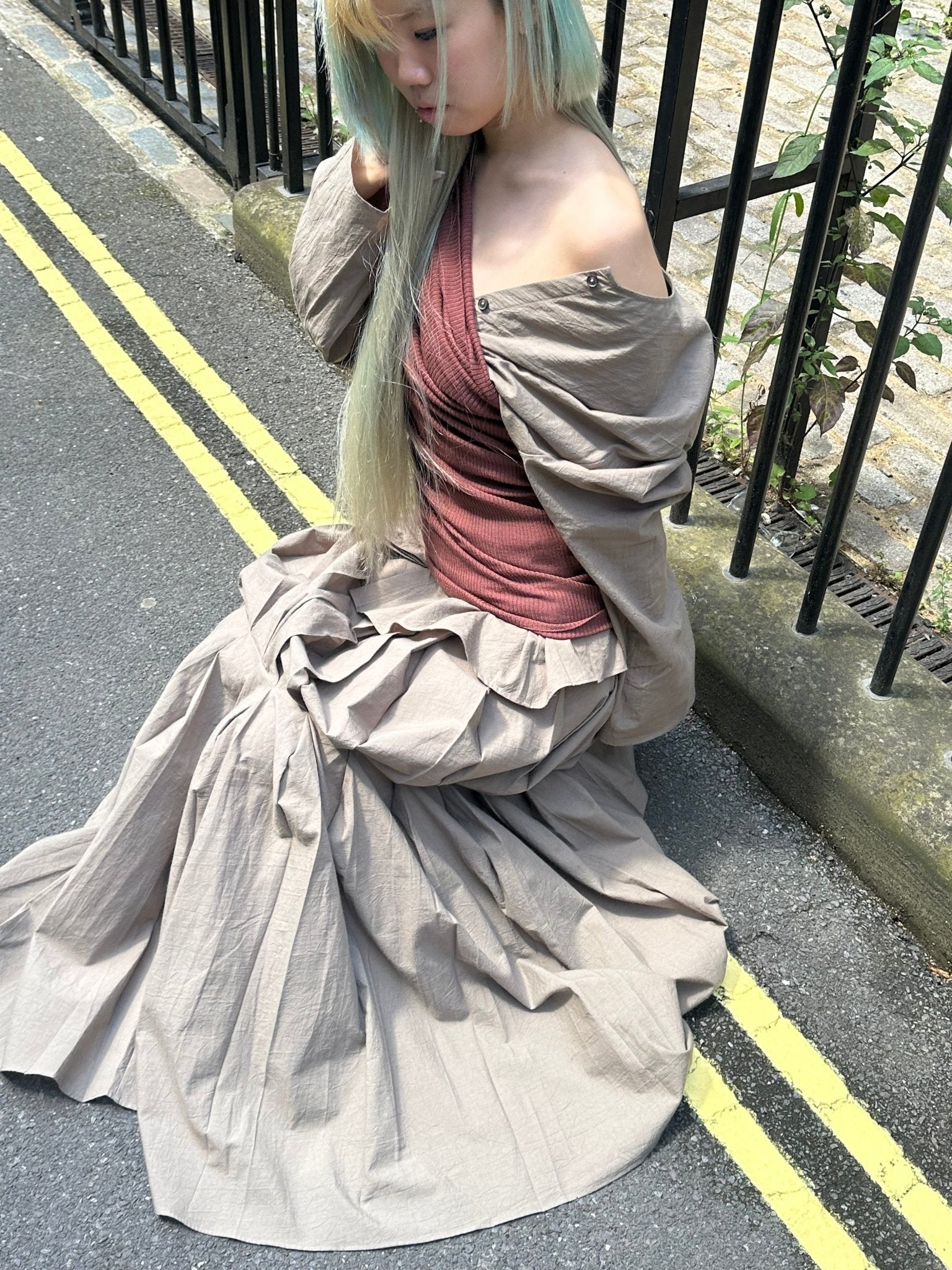 RUOHAN - Alba Pleated Skirt - AW25 - MUD