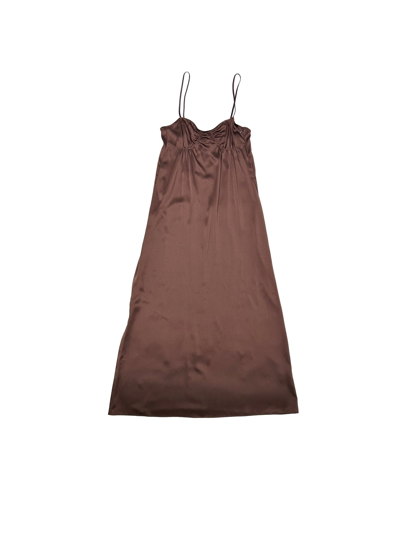 Ruohan Brown Sienna Shell Dress