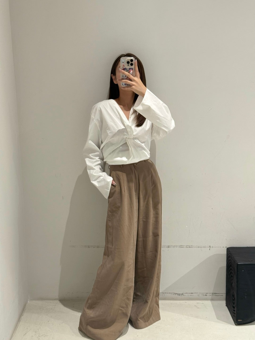 RUOHAN Tan Suit Pants