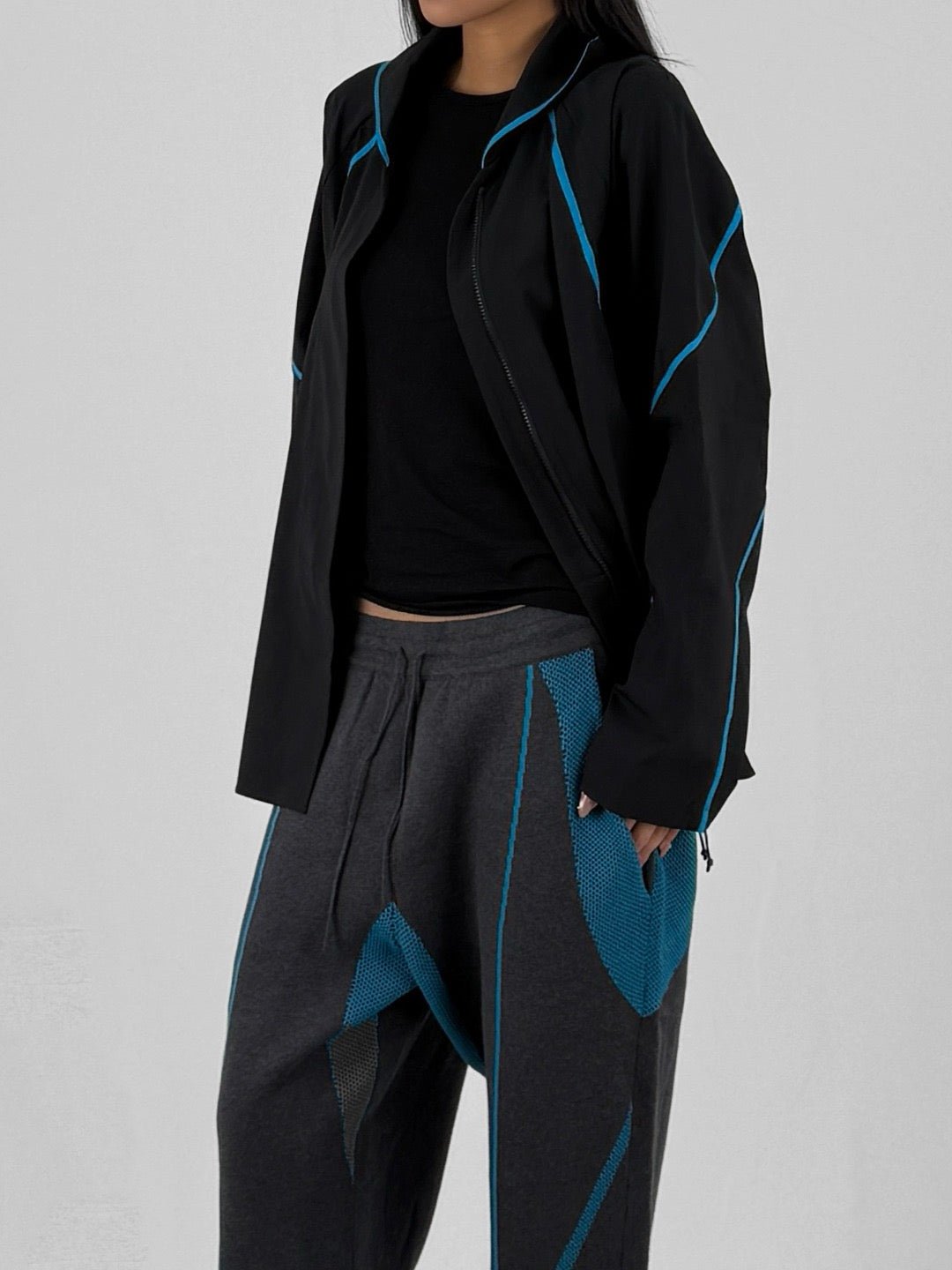 SAUL NASH Black/Turquoise Jacket