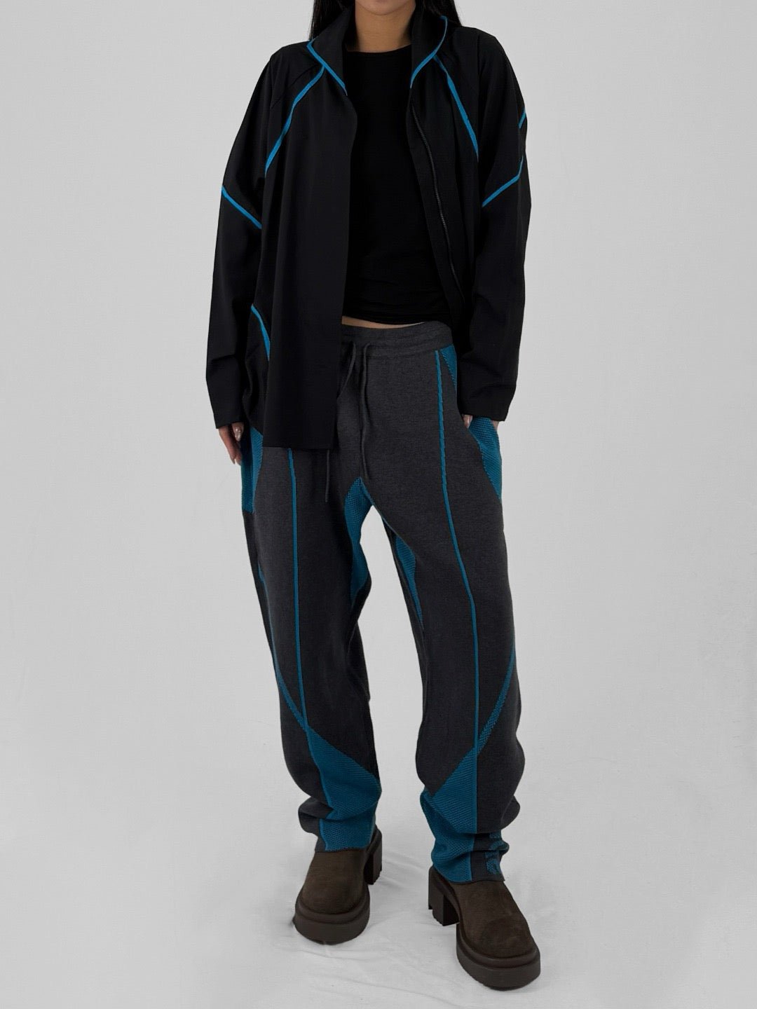 SAUL NASH Black/Turquoise Jacket