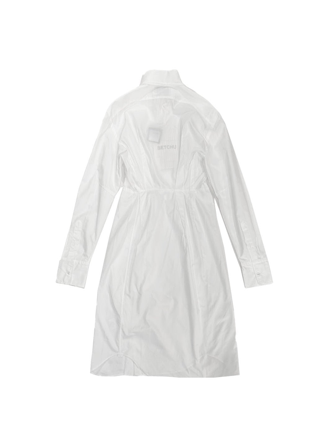 SETCHU - Darts Dress Shirts Long - AW25 - White