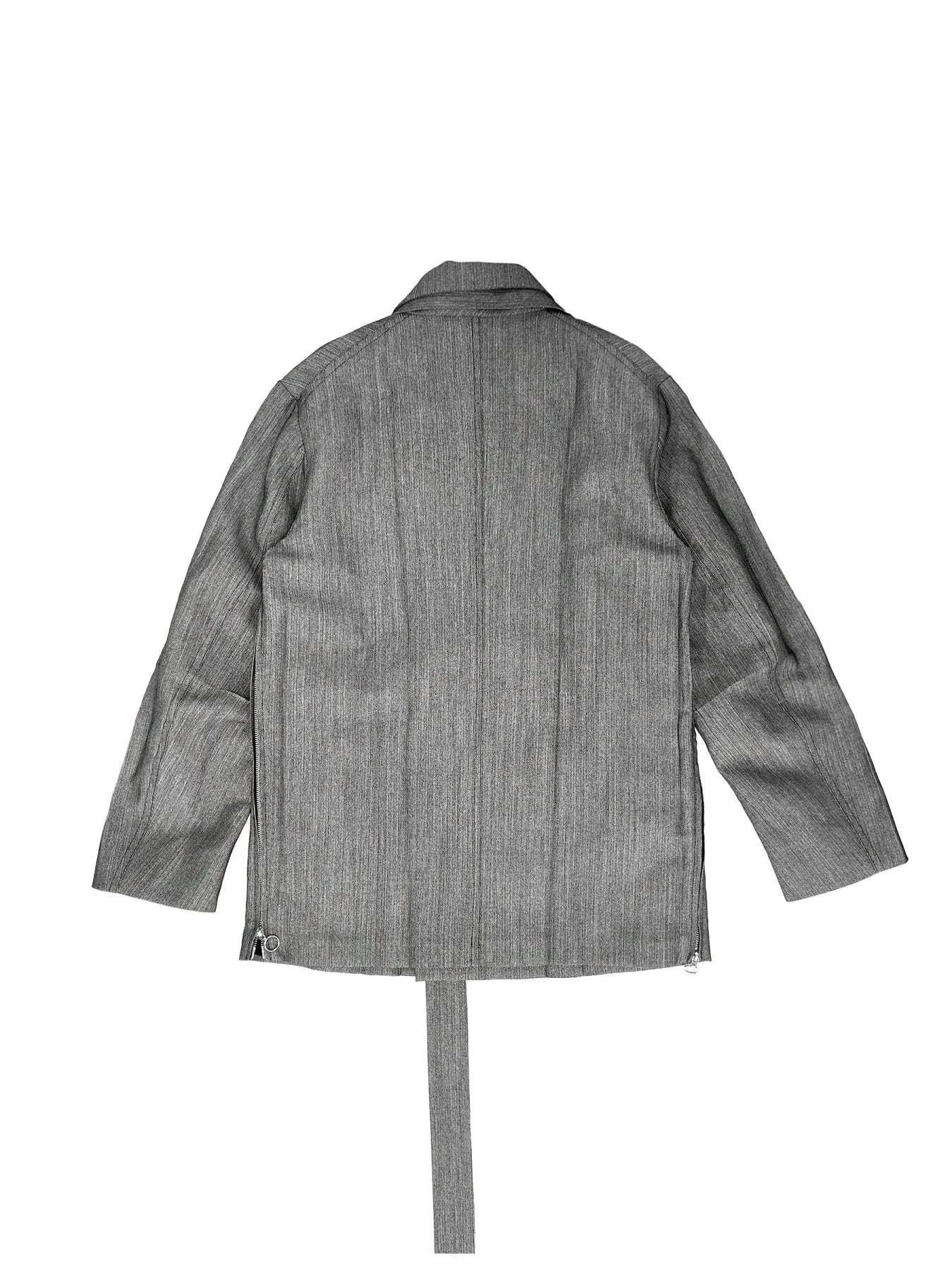 SETCHU Grey Origami Jacket 3 Open Side Gomashio
