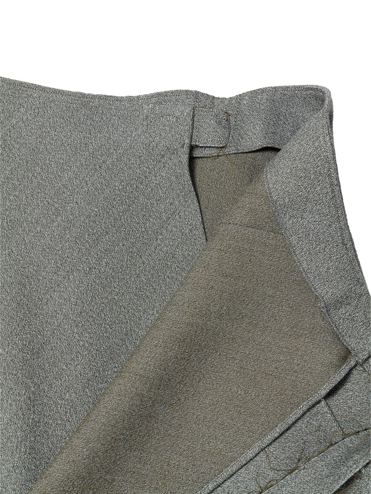 SETCHU Grey Origami Skirt Covert Cloth