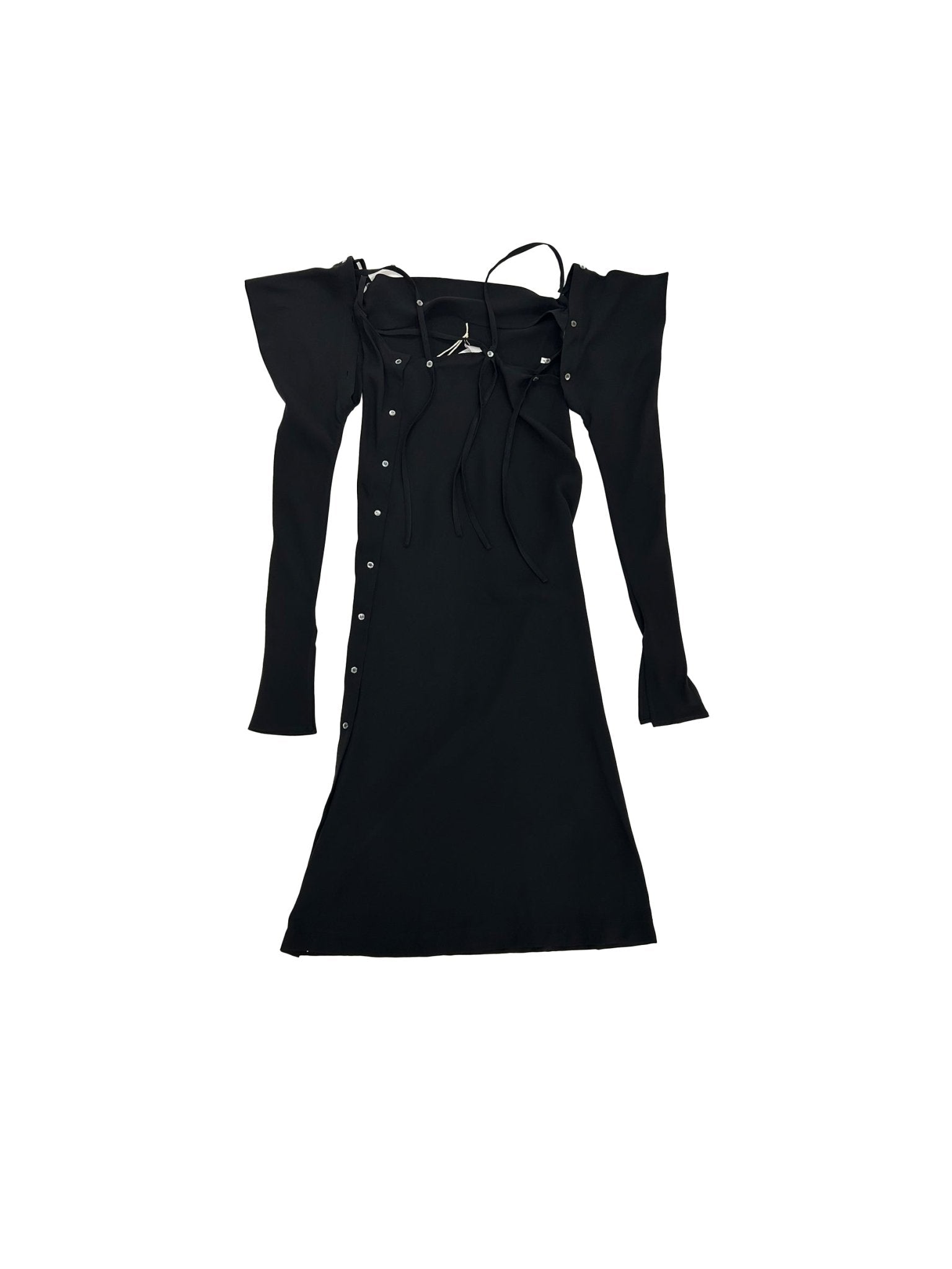 SETCHU - Origami Dress 1 Cady - AW25 - Black