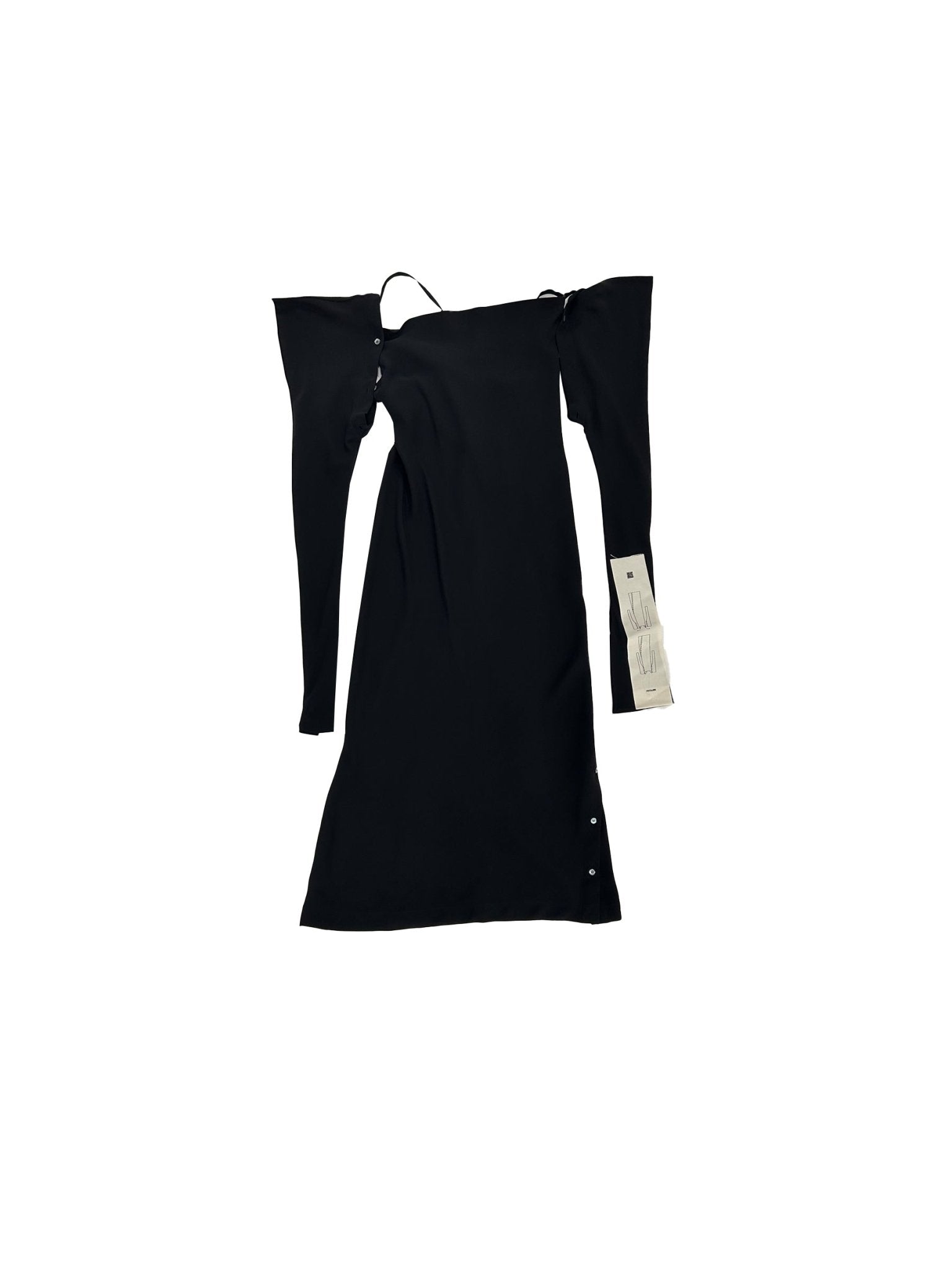 SETCHU - Origami Dress 1 Cady - AW25 - Black