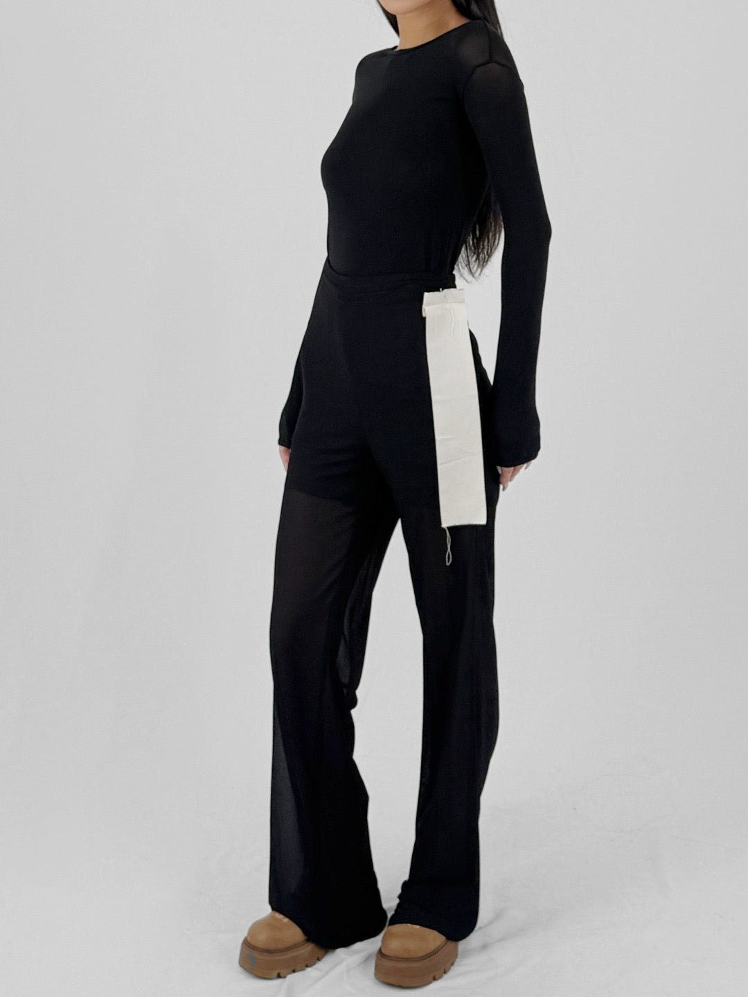 SETCHU - Origami Jersey Dress - SS25 - BLACK