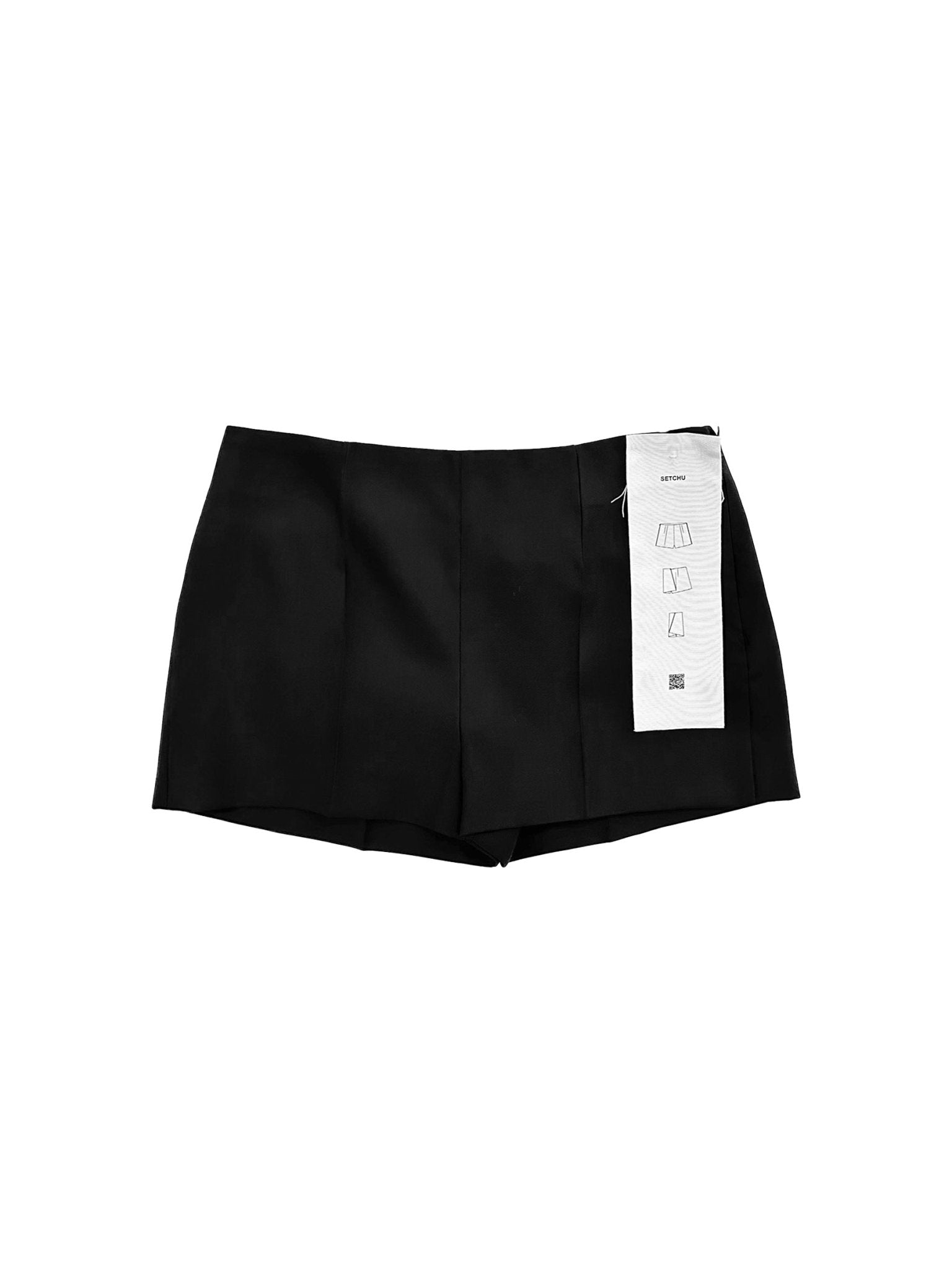 SETCHU - Origami Shorts - AW25 - Black