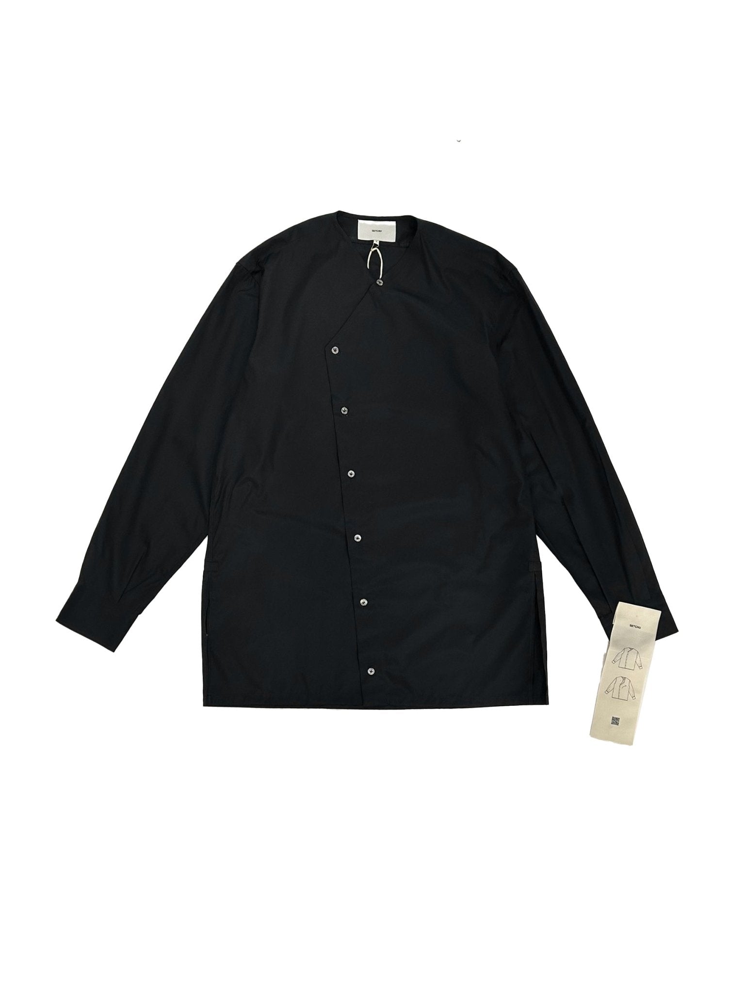 SETCHU - V Neck Shirts - AW25 - Black