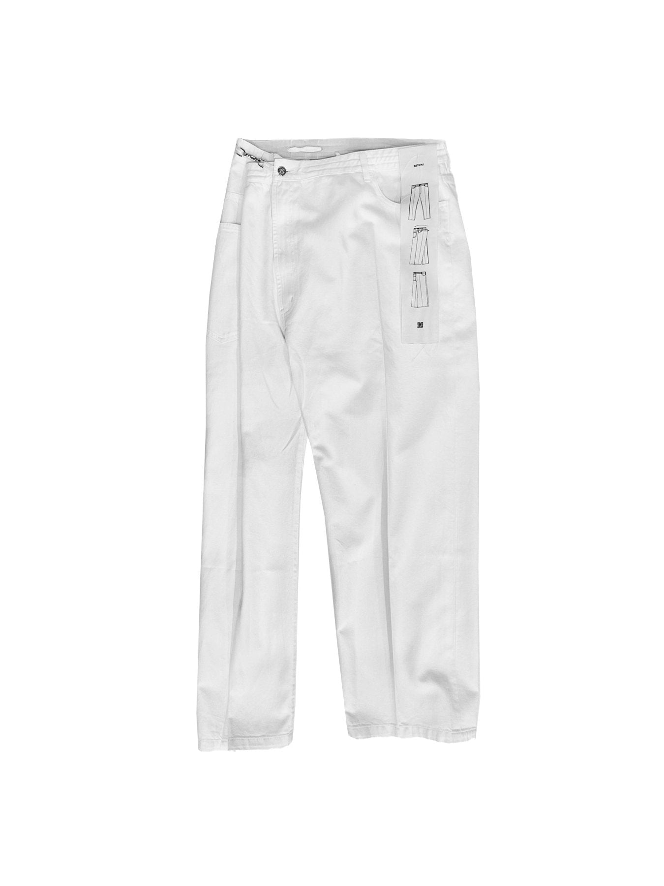 SETCHU White Wrong Size Denim Paper