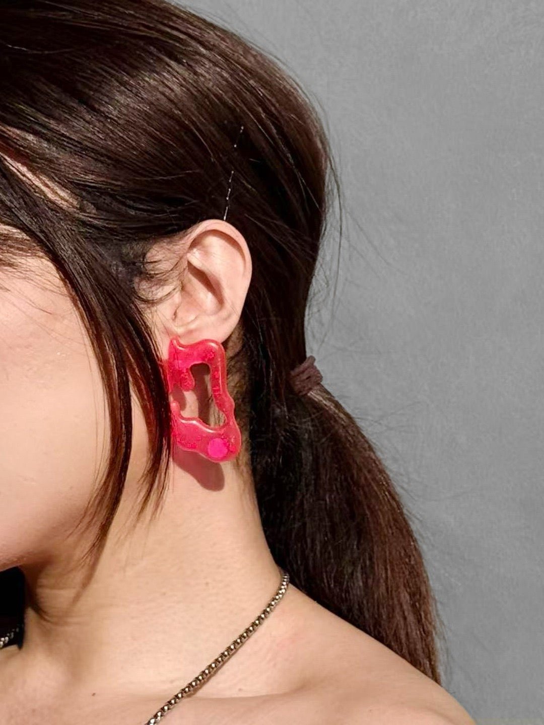 SISTER MORPHINE Fuschia Lola Earrings