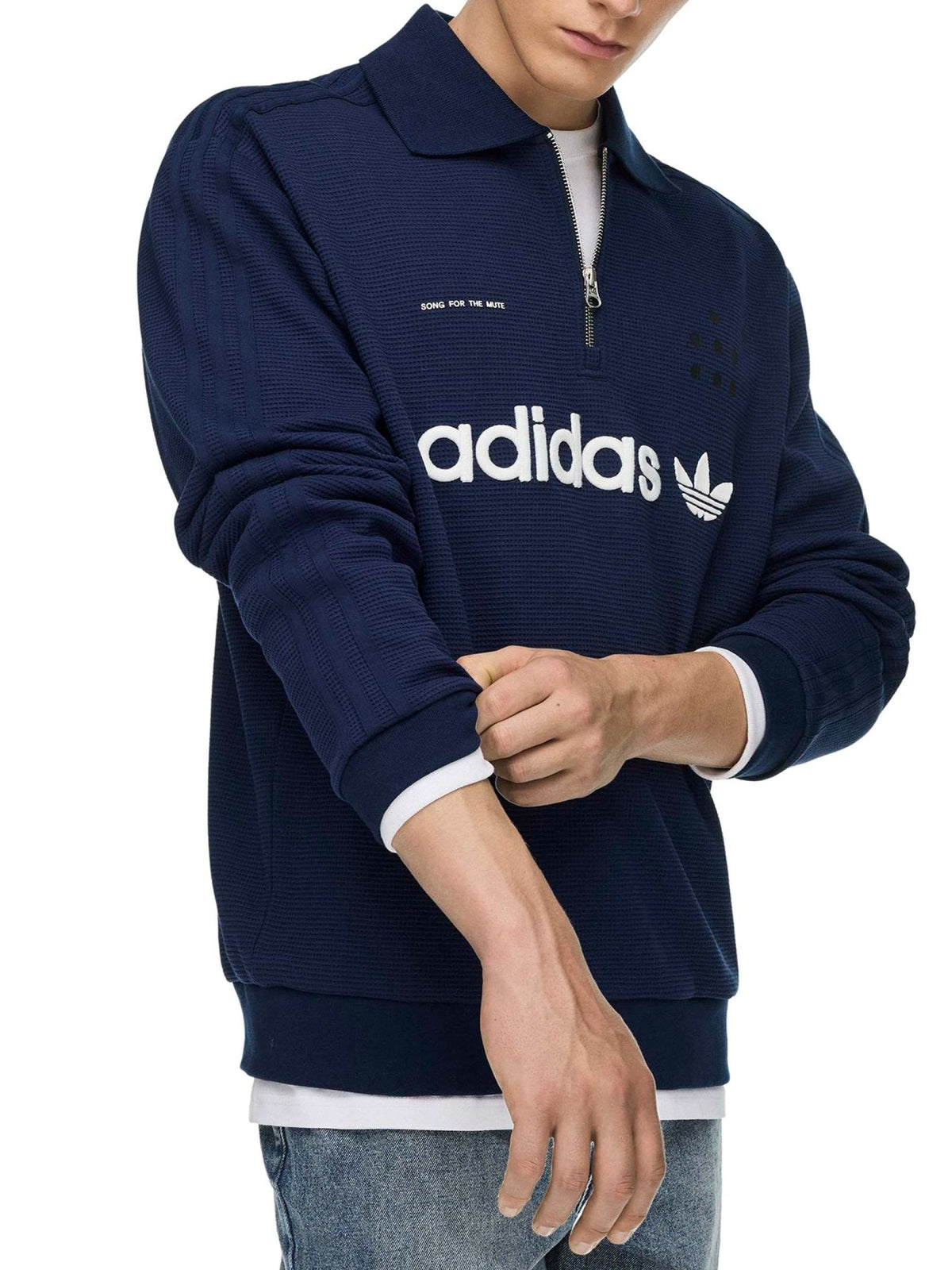 SONG FOR THE MUTE X ADIDAS Blue Adi008 Ls Polo