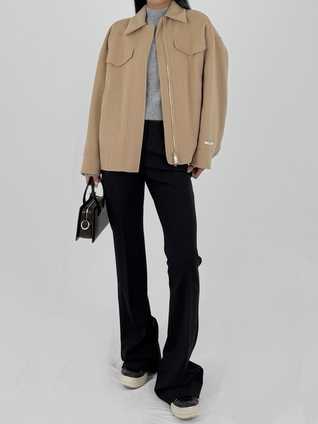 SPORTMAX - Cantore Short Coat - AW25 - CAMEL