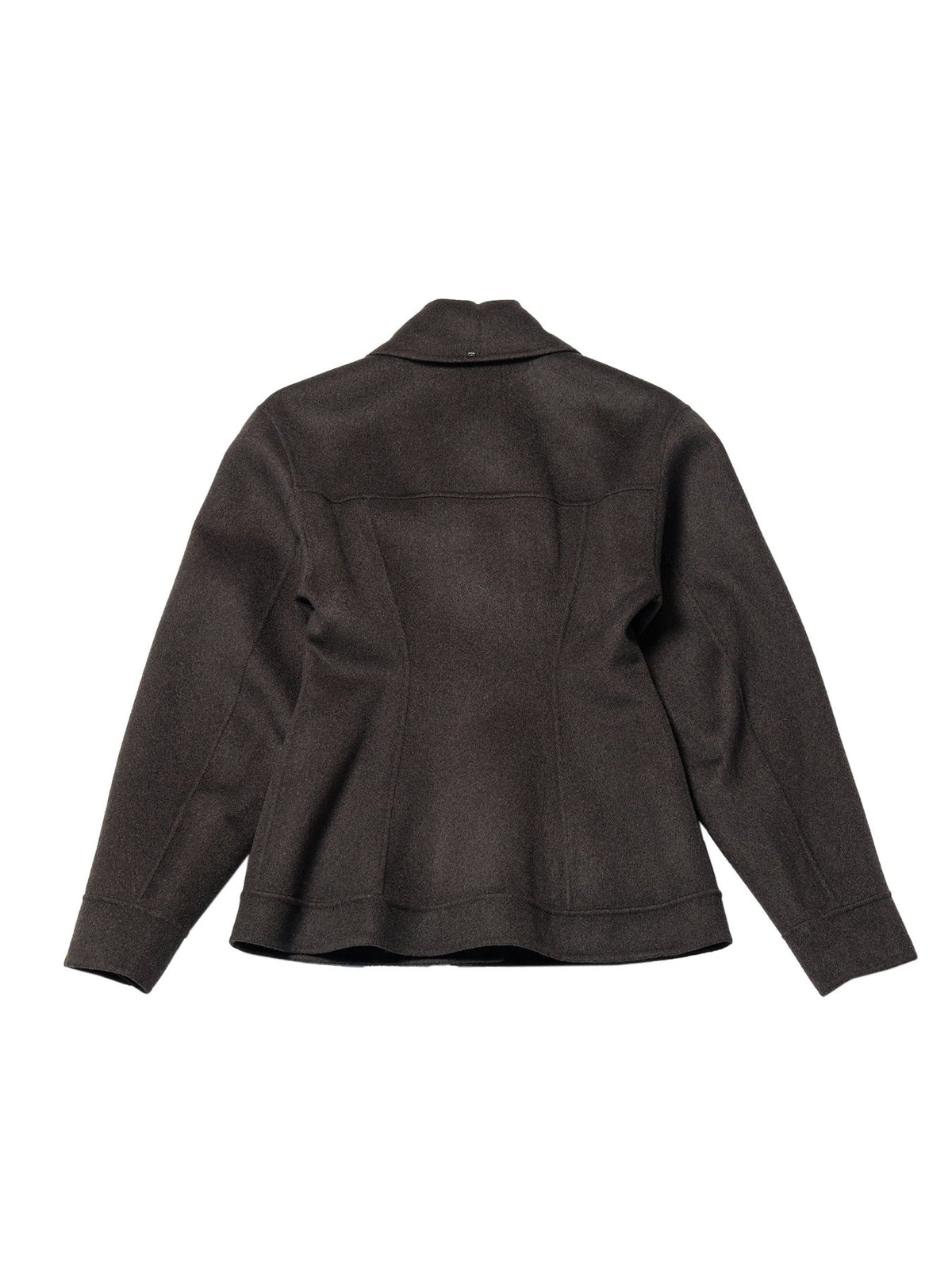 SPORTMAX Chocolate Twill Spxcalcio Long-Short Coat+1Piece