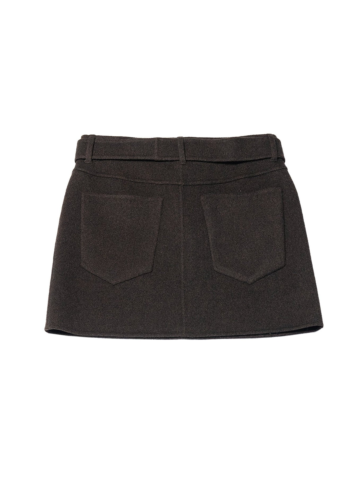 SPORTMAX Chocolate Twill Spxparaggi Skirt