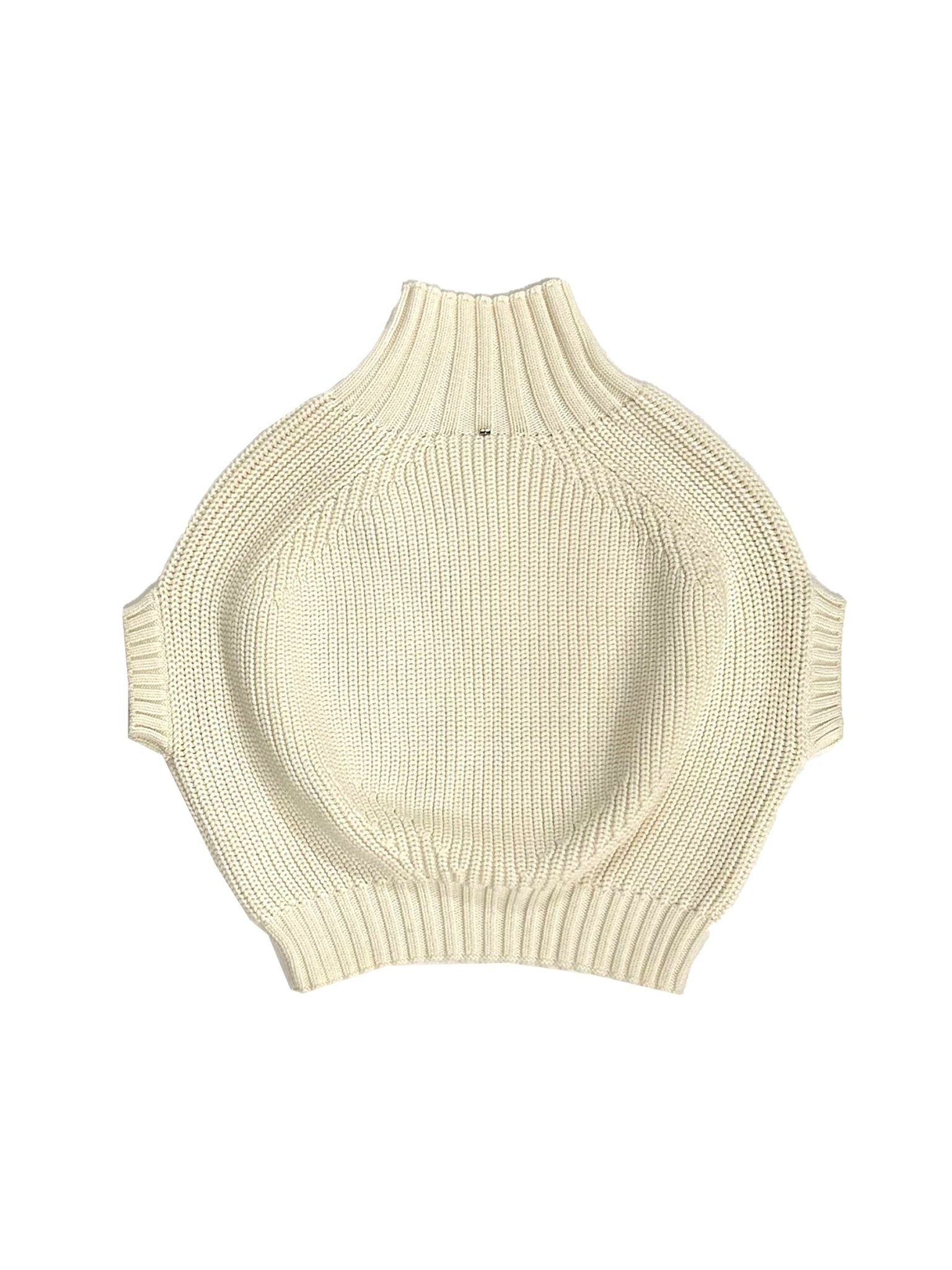 SPORTMAX - Fulmine Sweater Tank Top - AW25 - IVORY