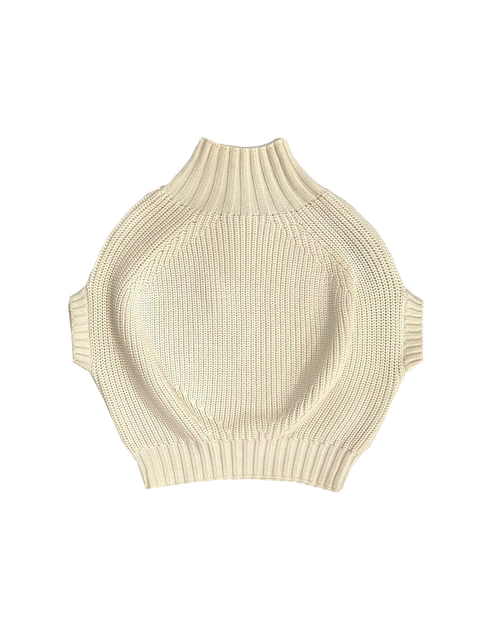 SPORTMAX - Fulmine Sweater Tank Top - AW25 - IVORY