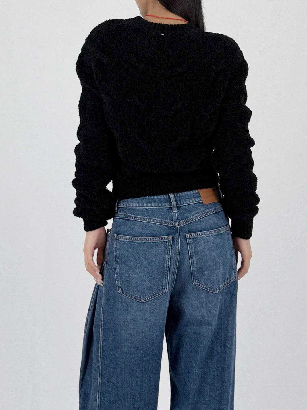SPORTMAX - Nuvole Sweater Tank Top - AW25 - BLACK
