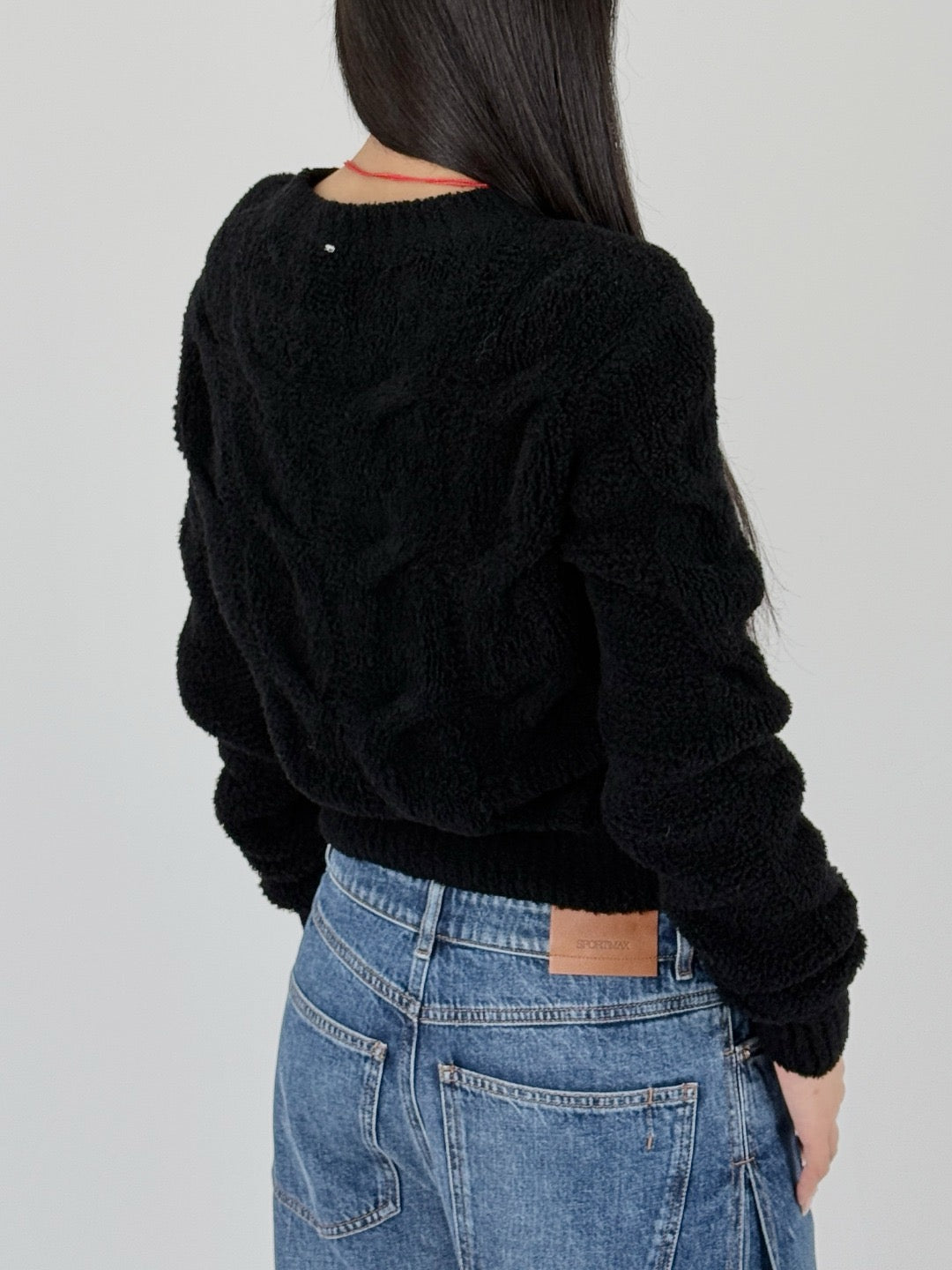 SPORTMAX - Nuvole Sweater Tank Top - AW25 - BLACK