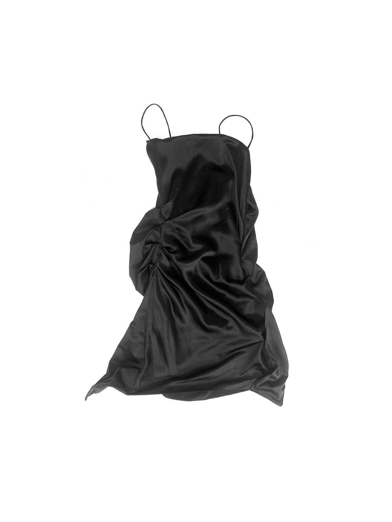 SRVC Black Liquid Slip Dress